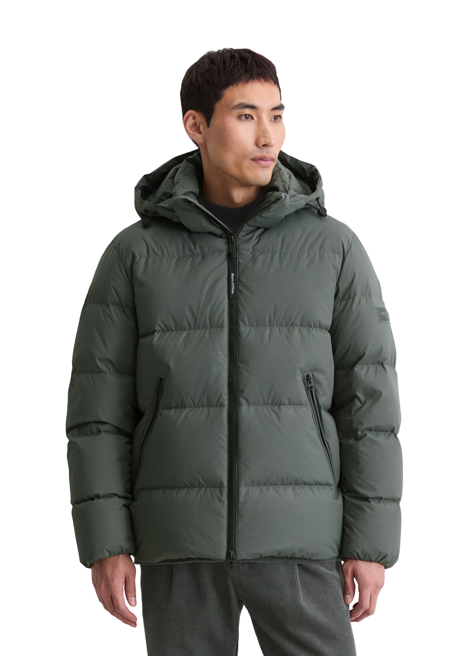 Marc O'Polo Outdoorjacke »mit abnehmbarer Kapuze« ohne Kapuze