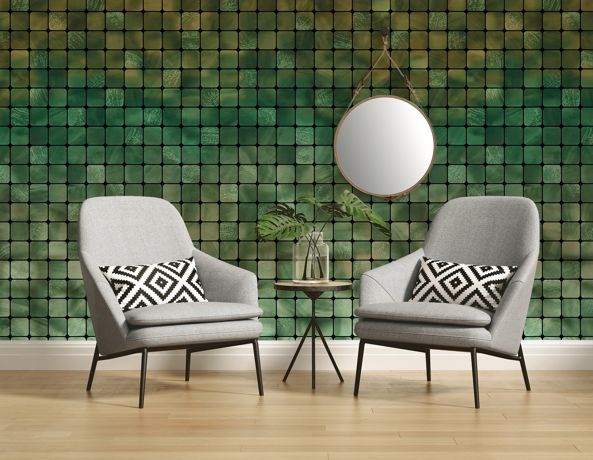 Architects Paper Fototapete »Atelier 47 Mosaic Tile 1«, geometrisch, Vlies, Wand, Schräge, Decke