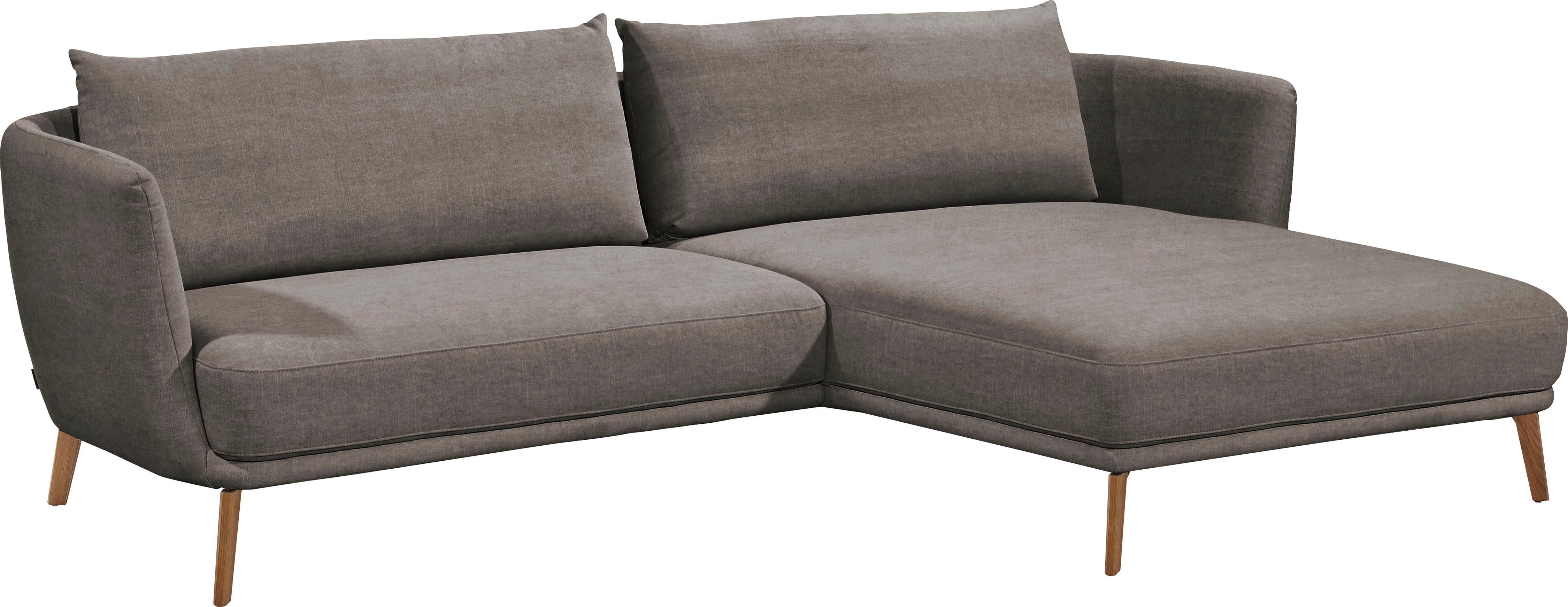 SCHÖNER WOHNEN-Kollektion Ecksofa "Pearl - 5 Jahre Hersteller-Garantie, auch in Bouclé L-Form" Maße (B/H/T): 270/71/160 cm, Füße aus Massivholz