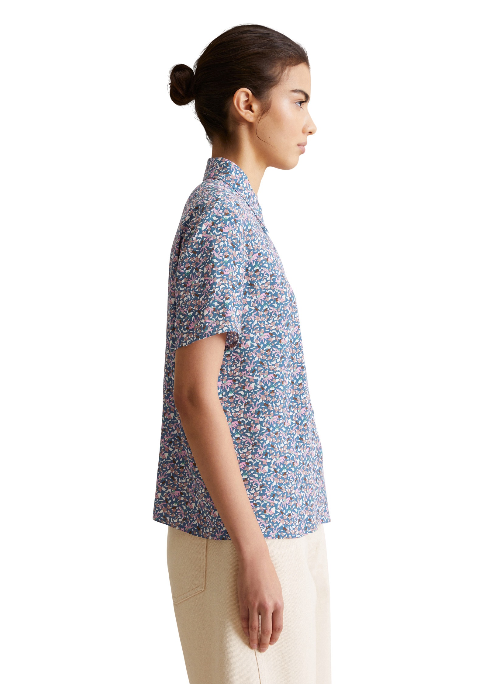 Marc O'Polo DENIM Kurzarmbluse »aus LENZING™ ECOVERO™«