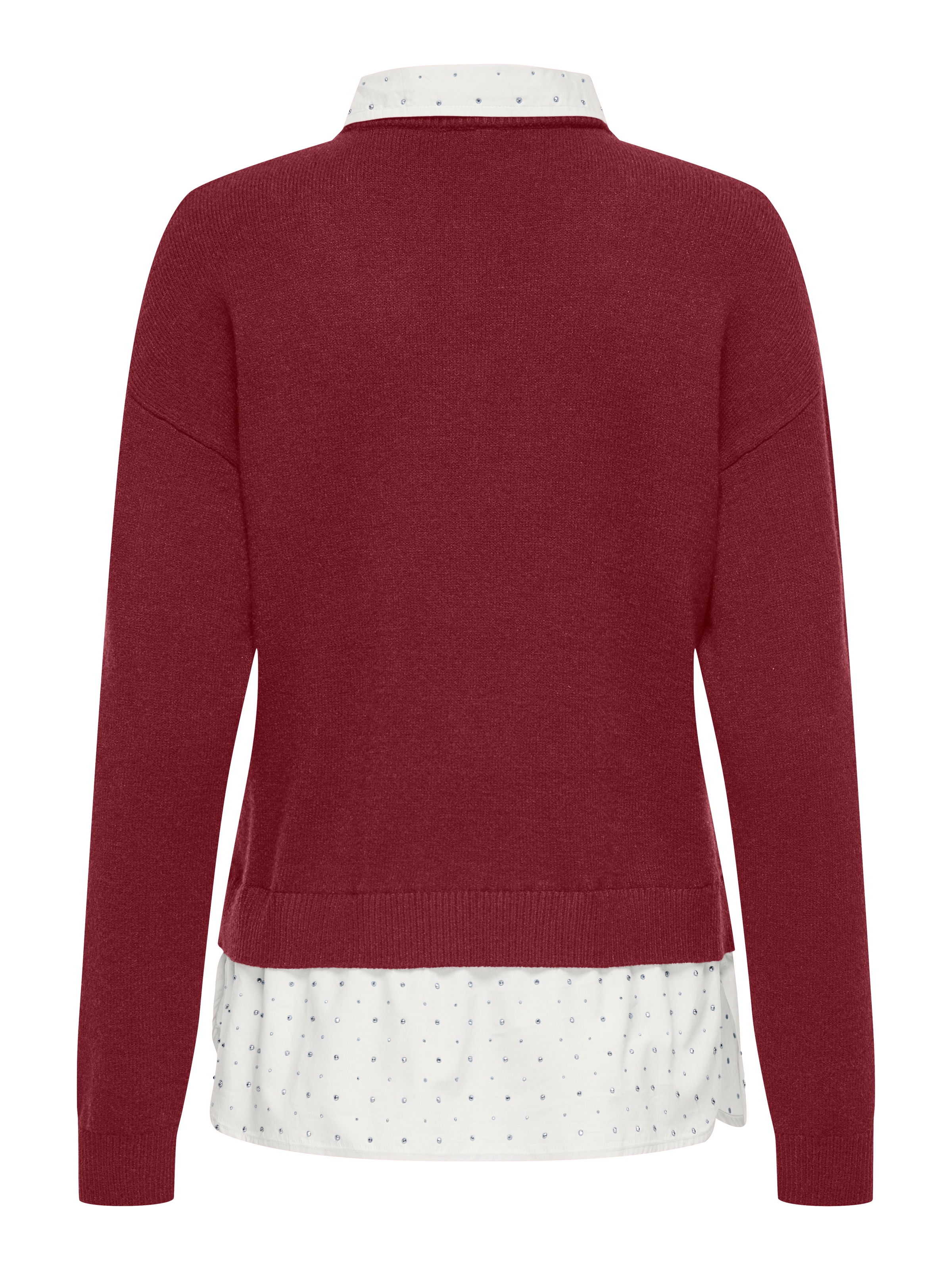 ONLY 2-in-1-Pullover "ONLDAGMAR LS COLLAR MIX KNT" günstig online kaufen