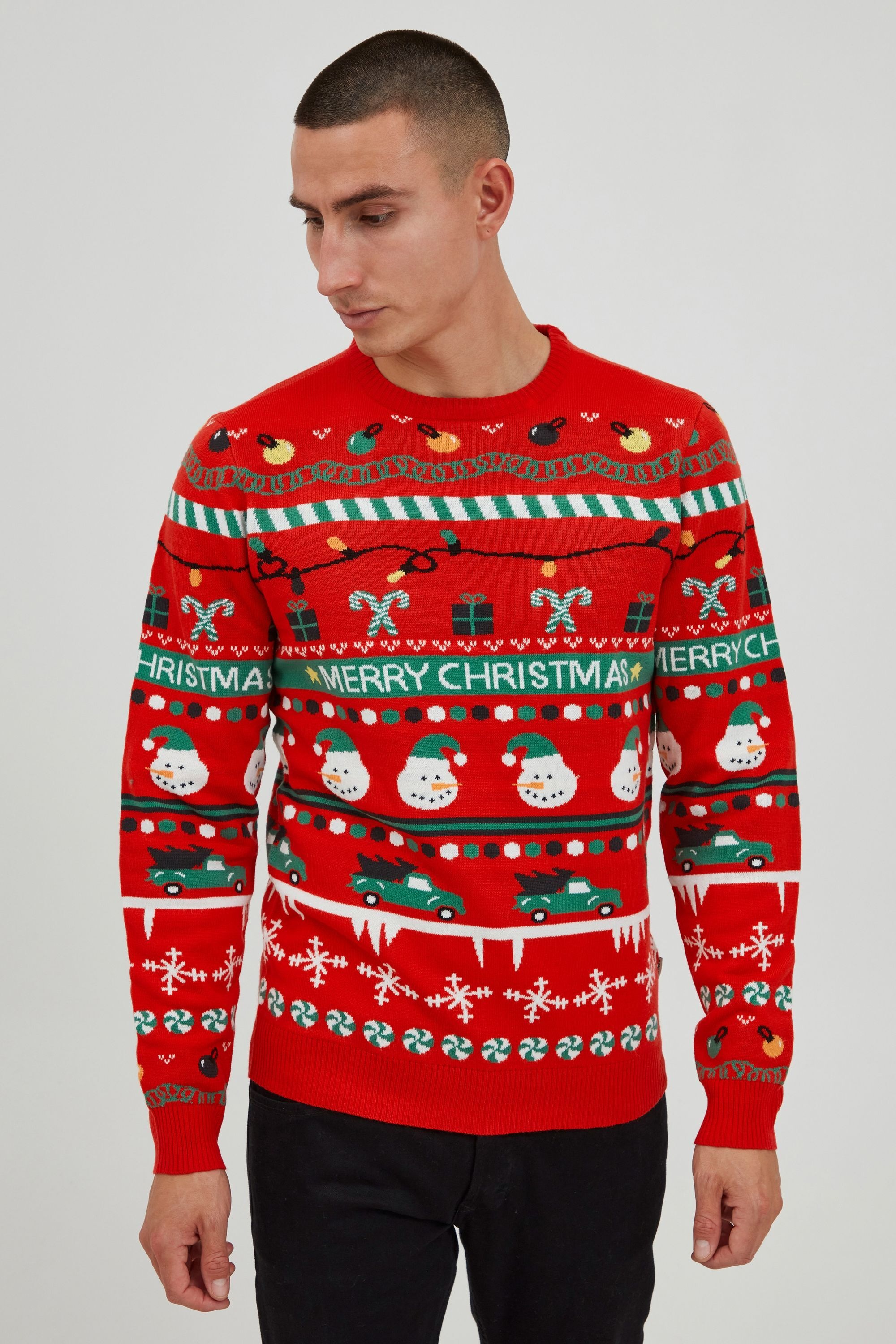 11 Project Strickfleece-Pullover "Strickpullover PRRuben" günstig online kaufen