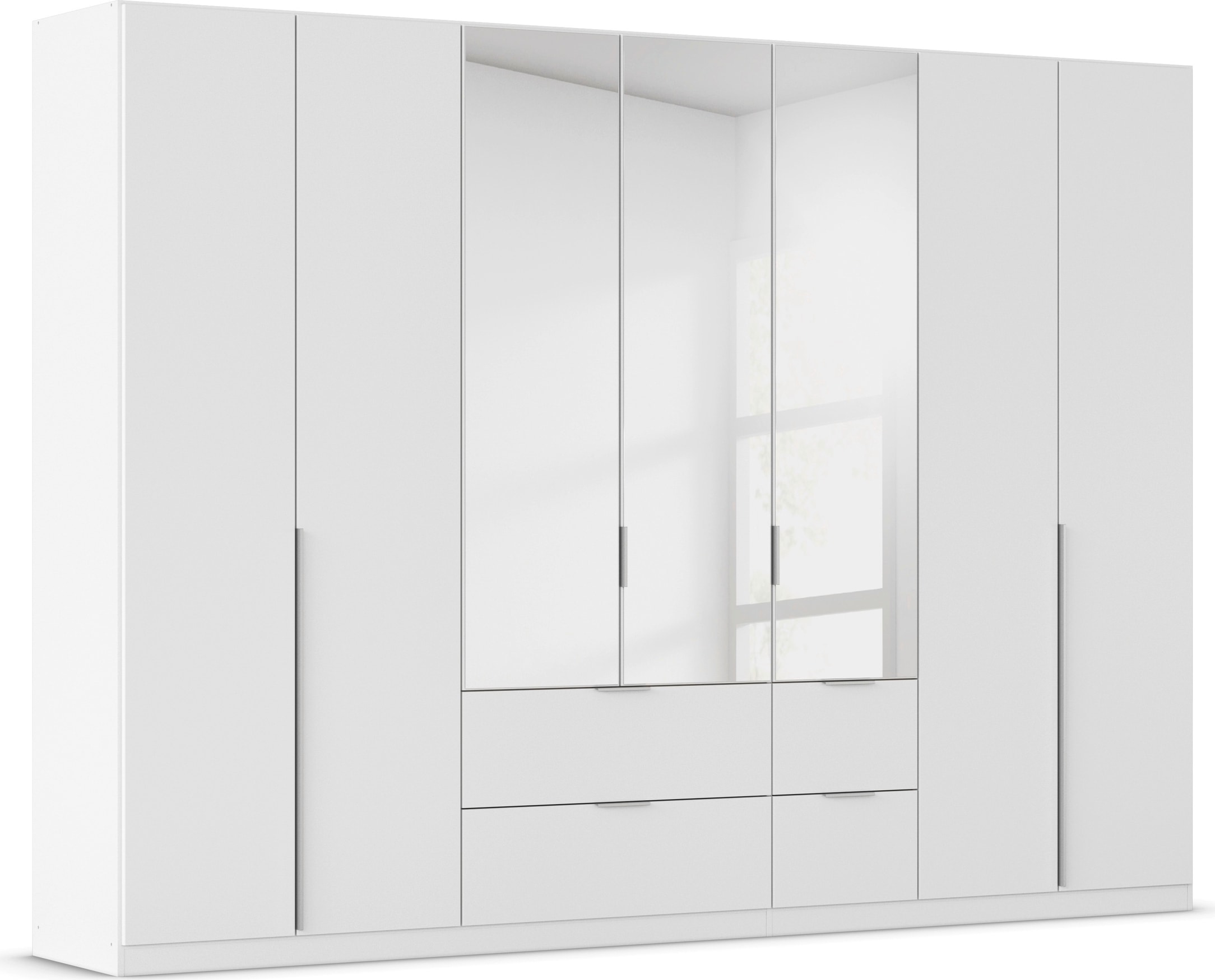 OTTO home Drehtürenschrank "Kleiderschrank Schrank Garderobe AGORDO mit Dekor- oder Hochglanzfront" in zwei Griff-Farben, Breiten 91-360 cm, mit Außenschubkästen, in 7 Breiten und 2 Höhen MADE IN GERMANY