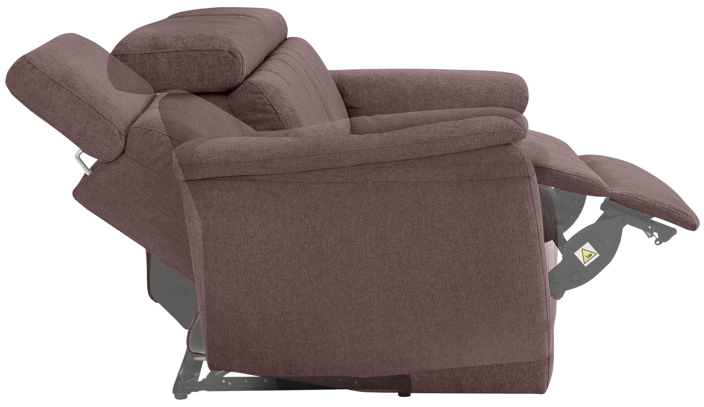 Home affaire Polstergarnitur »Binado«, (Set, 2 tlg.), mit manueller oder elektrischer Relaxfunktion mit USB-Anschluss