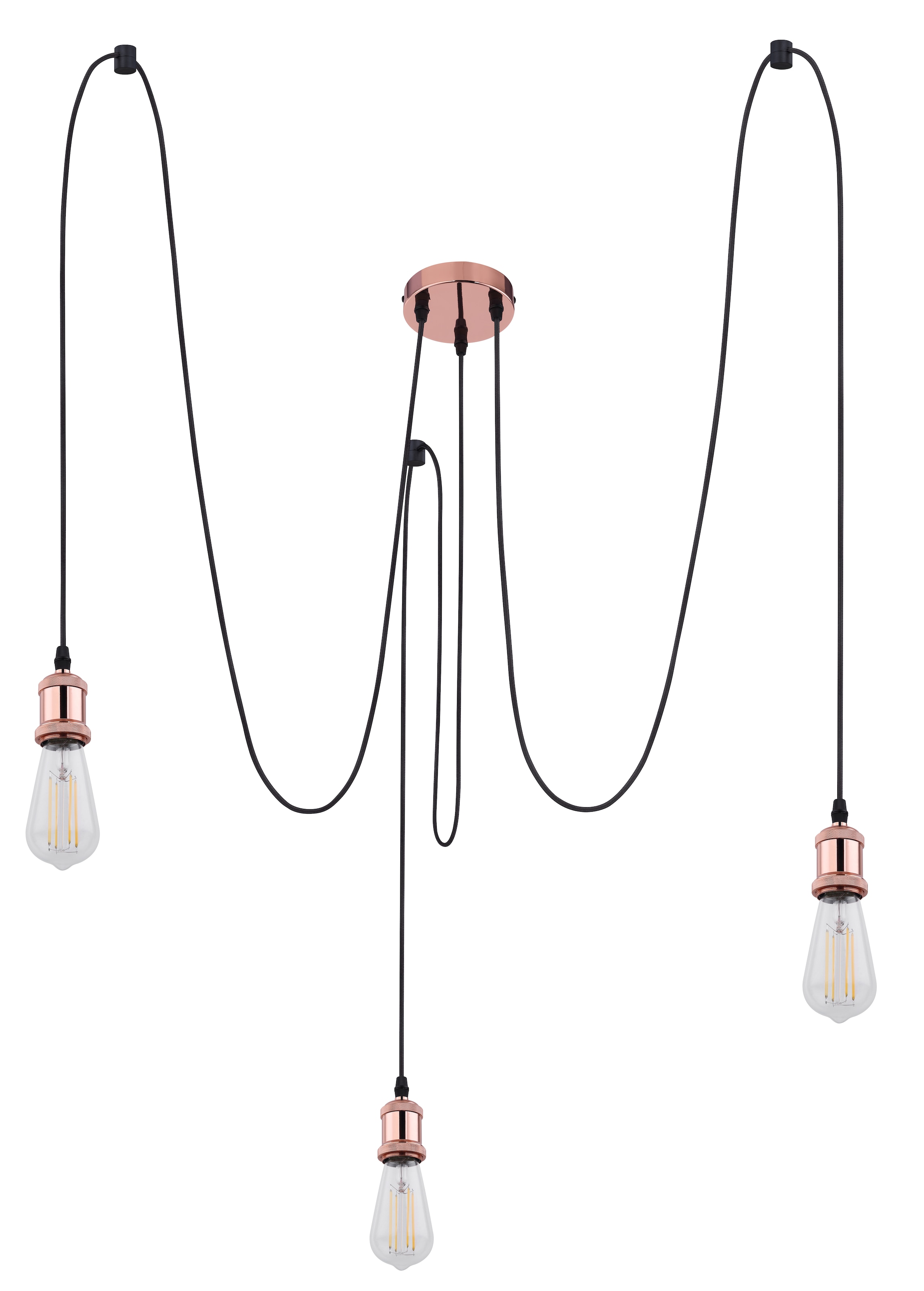 GLOBO LIGHTING Hängeleuchte »OLIVER«, Leuchtmittel E27 | ohne Leuchtmittel, Hängelampe/Pendelleuchte/Esszimmer/Wohnzimmer/Esstisch