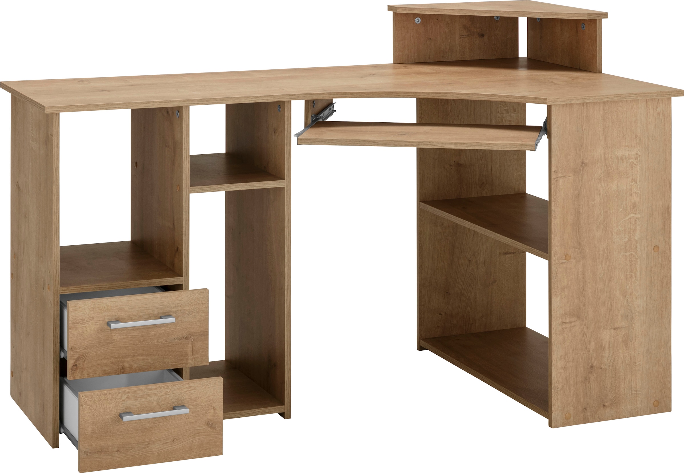 VOGL Möbelfabrik 137 BAUR Schreibtisch mit Breite bestellen Tastaturauszug Towerfach | »Sam«, und cm