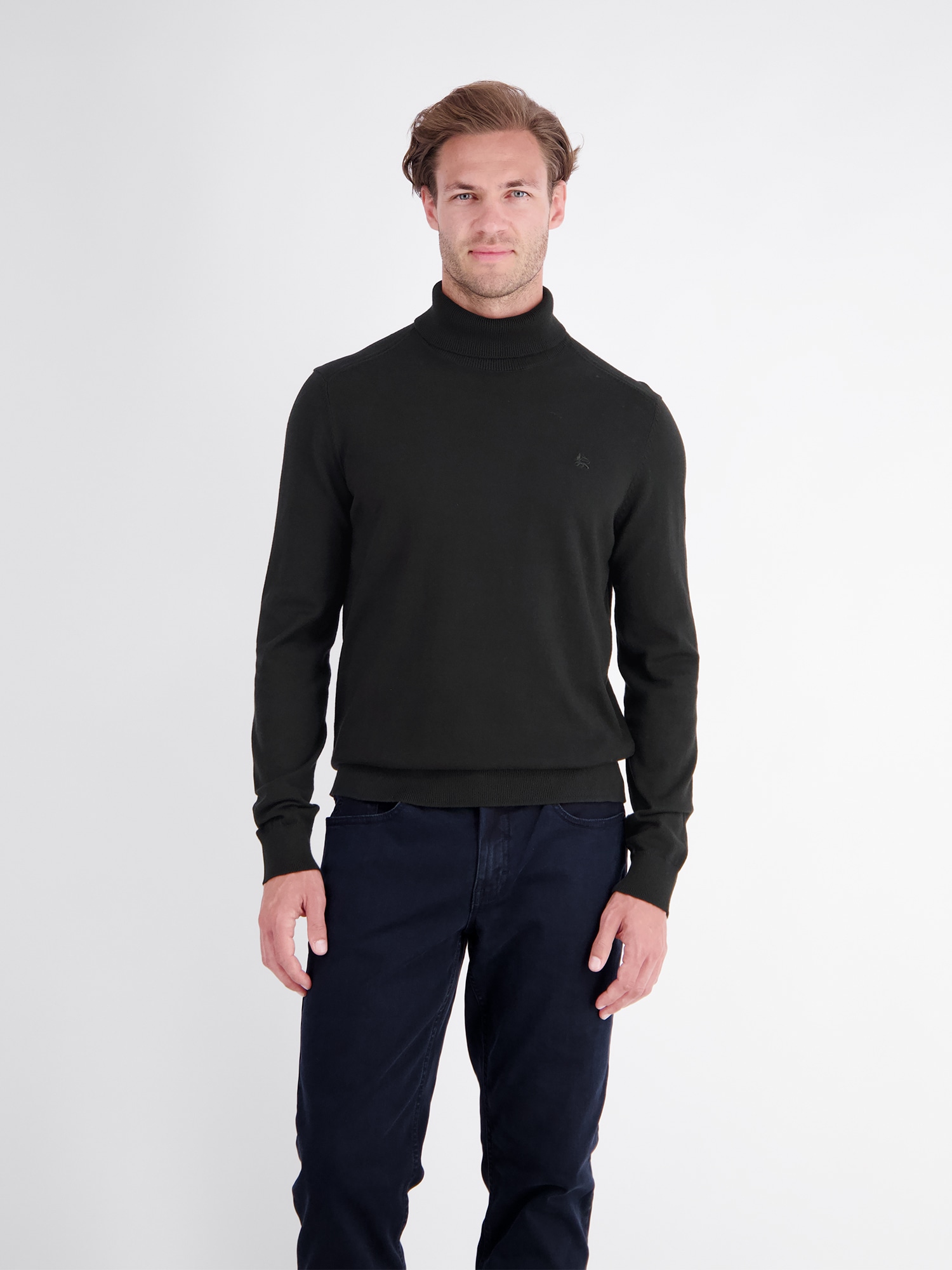 LERROS Rollkragenpullover "Eleganter Strickpullover mit Rollkragen aus reiner Baumwolle"