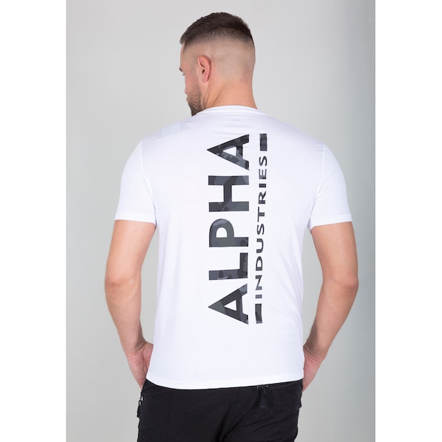 Alpha Industries Rundhalsshirt »Back Tee Camo Print« ▷ kaufen | BAUR