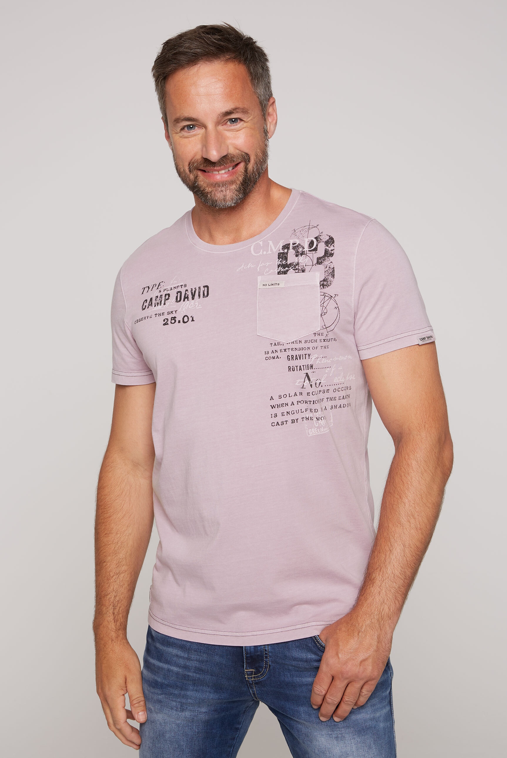CAMP DAVID Rundhalsshirt, aus Bio-Baumwolle ▷ bestellen | BAUR