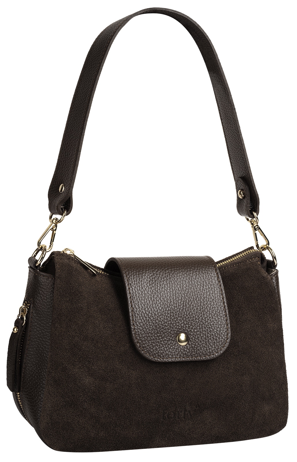 forty° Henkeltasche »FORTY° Damen AURILONA echt Leder, Made in Italy« echt Leder, Made in Italy