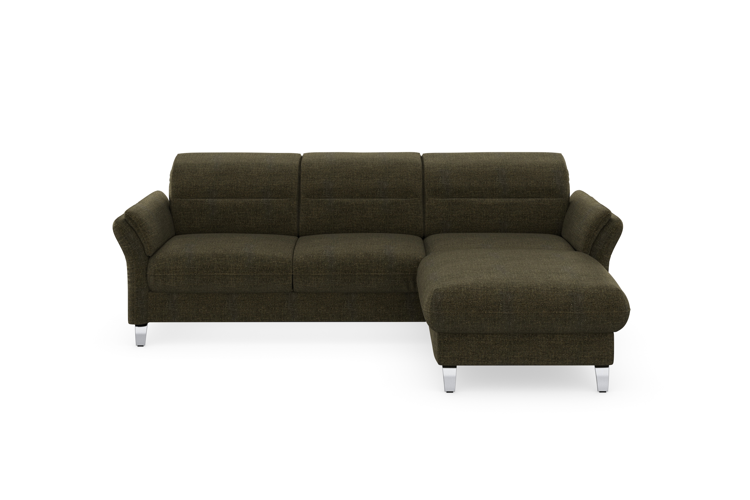sit&more Ecksofa »Grenoble L-Form mit Federkern«, wahlweise mit Bettfunktion, Bettkasten, Arm- und Kopfteilverstellung