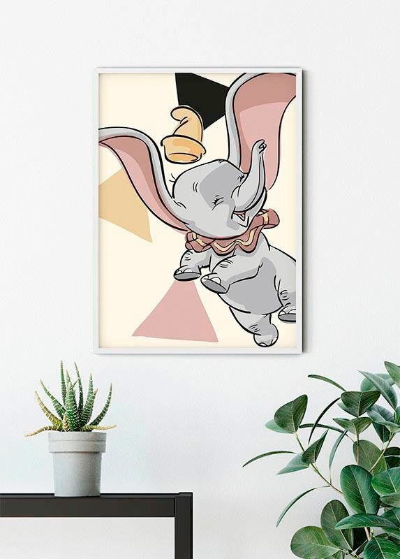 Komar Bild »Dumbo Angles« Disney 1 Stk. tlg. Wandbild zur Dekoration im Kinderzimmer - ohne Rahmen