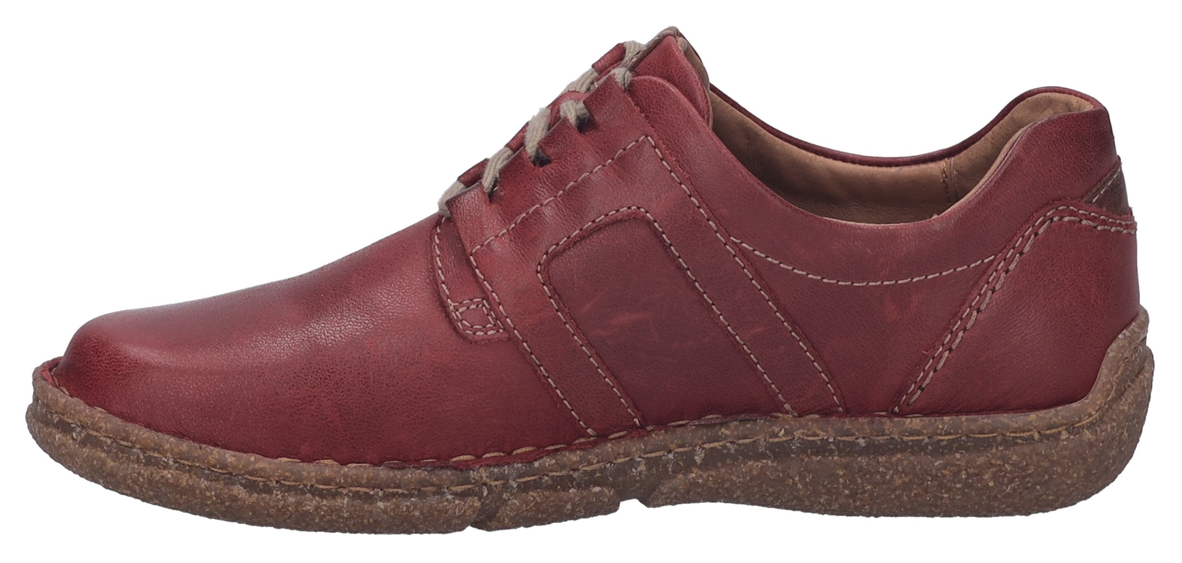 Josef Seibel Schnürschuh »Neele 44«, Freizeitschuh, Komfortschuh mit Wechselfußbett aus Leder