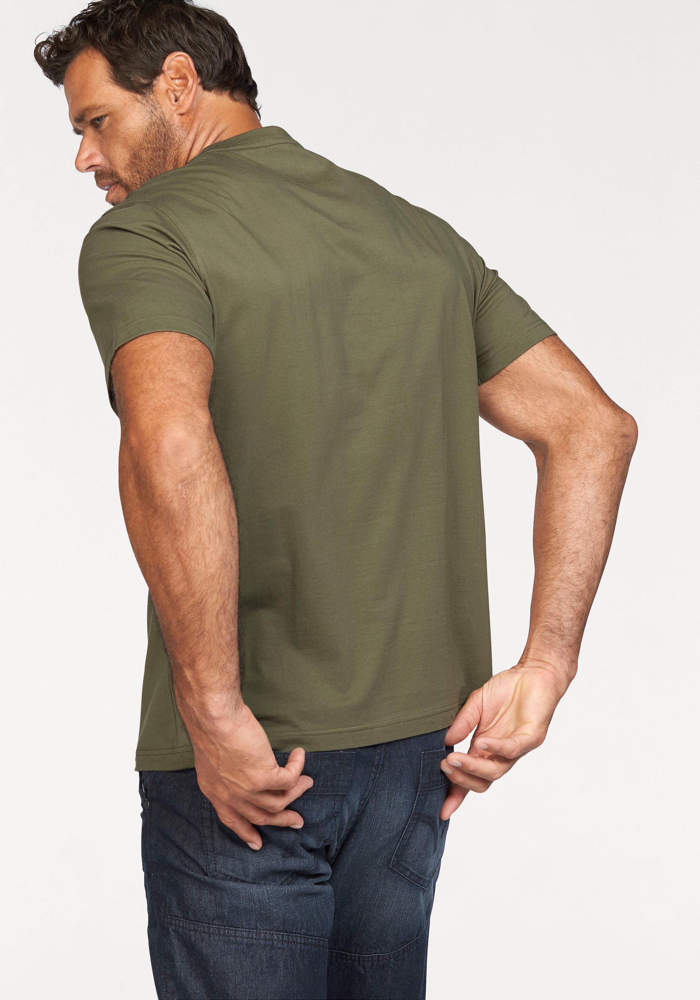 Man's World T-Shirt, Kurzarm, lässige Passform, bedrucktes Design, Rundhals