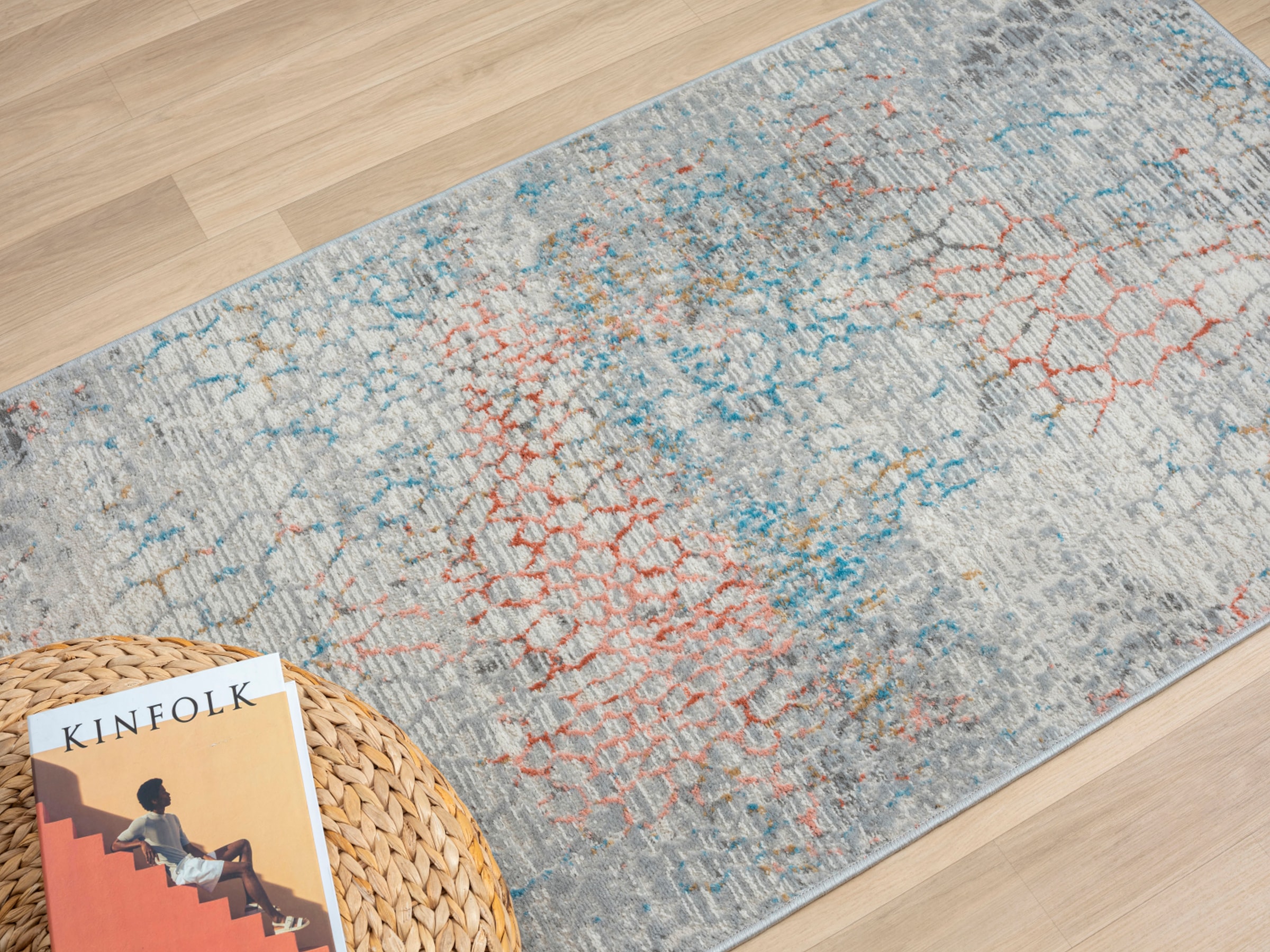 Myflair Möbel & Accessoires Teppich »My Roots«, rechteckig, 8 mm Höhe, Kurzflor, Retro-Design, besonders weich durch Microfaser