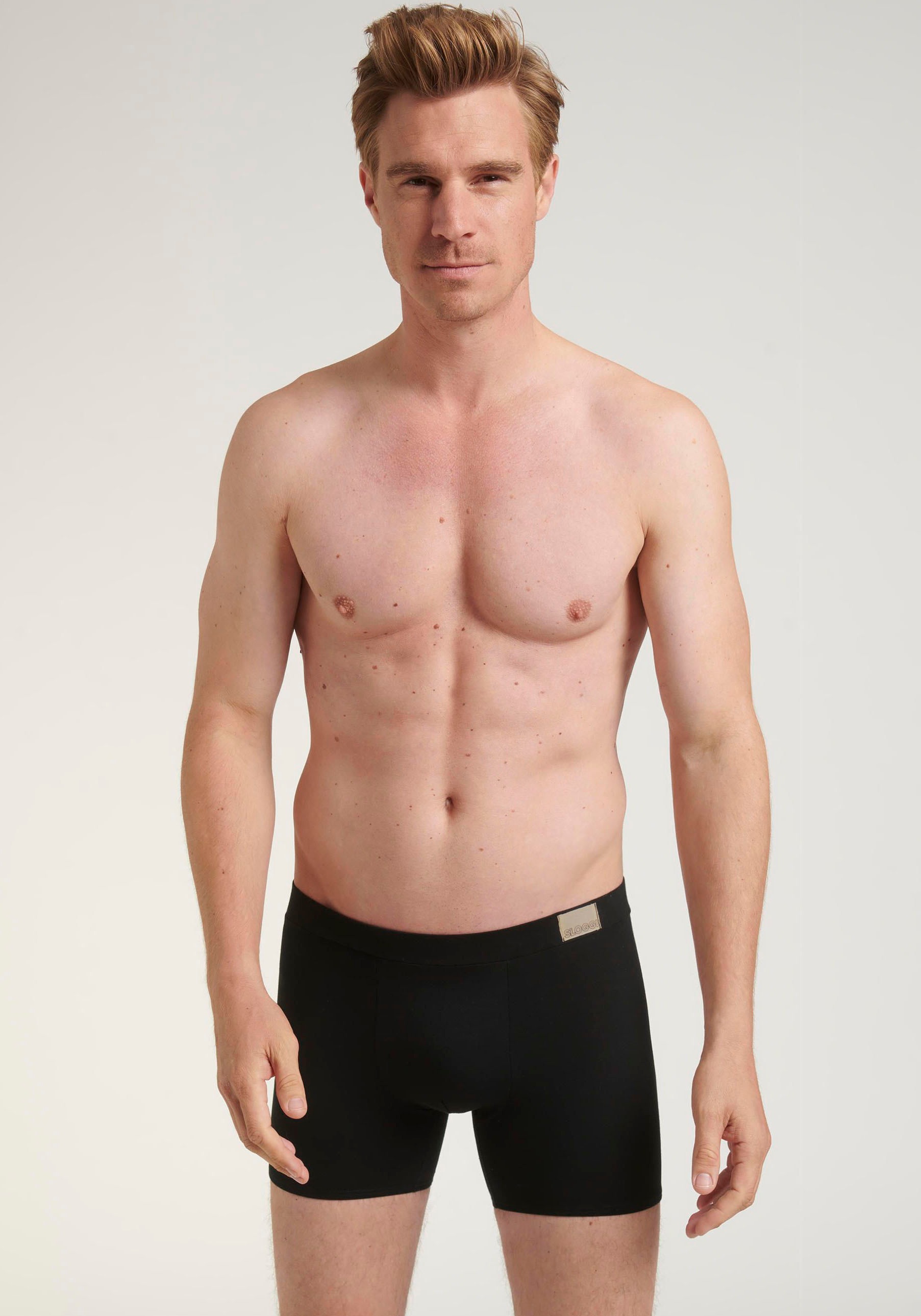 sloggi Boxershorts "Men GO Natural", (2er Pack), mit langem Bein, eng anlie günstig online kaufen