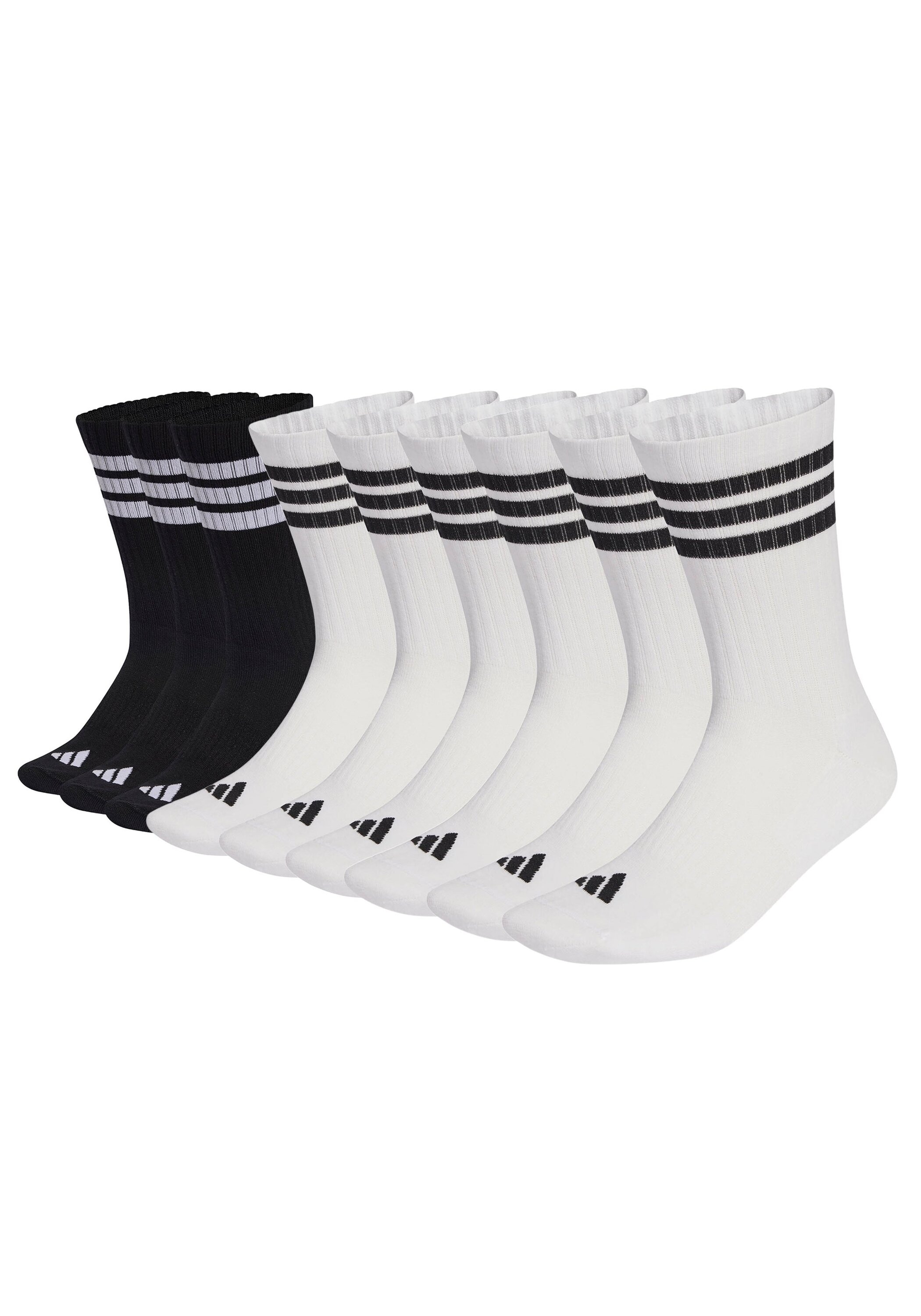adidas Originals Kurzsocken "Socken 3-Stripes Cushioned Sportswear Crew Socks 9P 9er Pack" 9 Paar tlg.