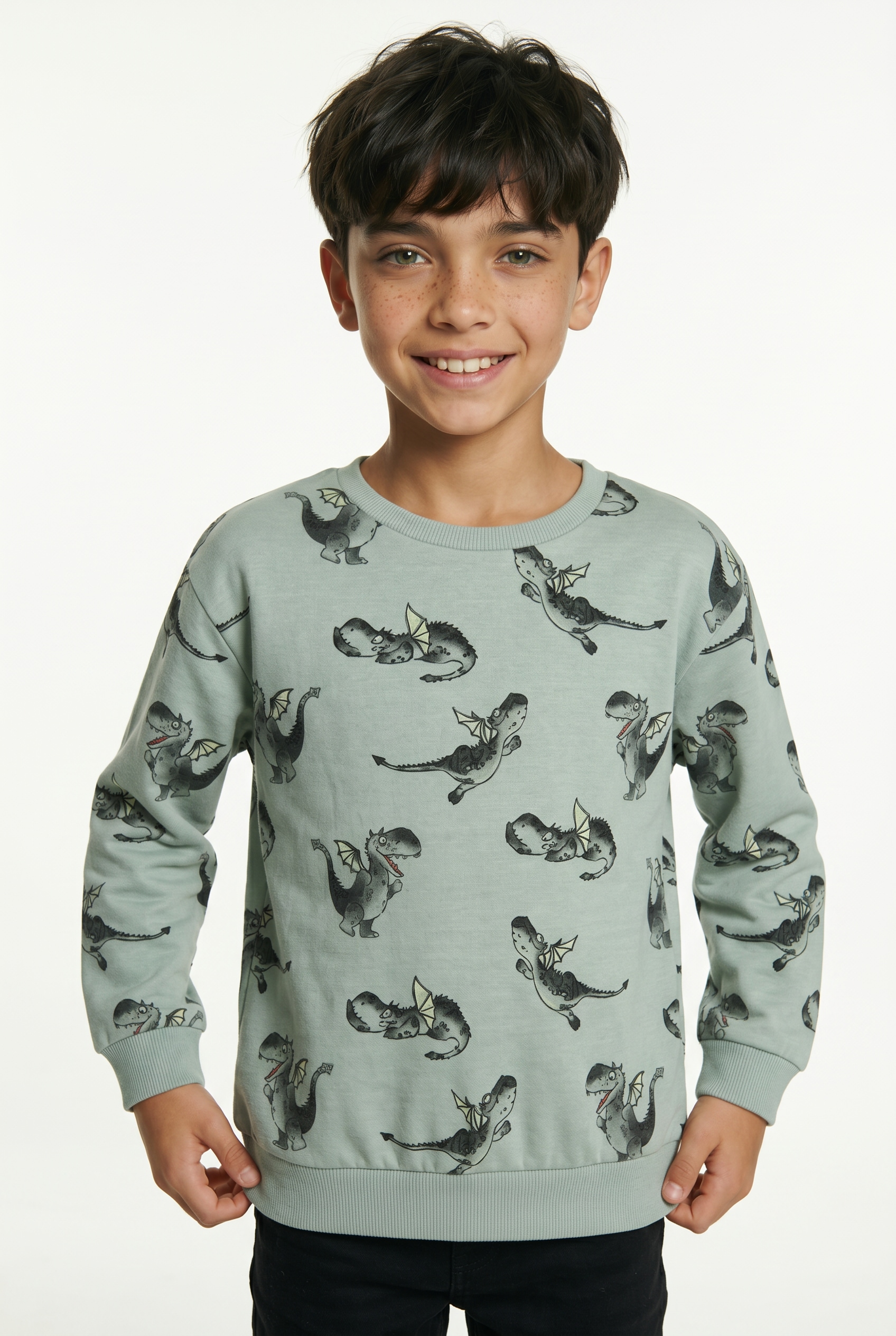 Name It Sweatshirt "NMMKASSE LS NREG SWEAT UNB", Baumwollmischung, regular fit