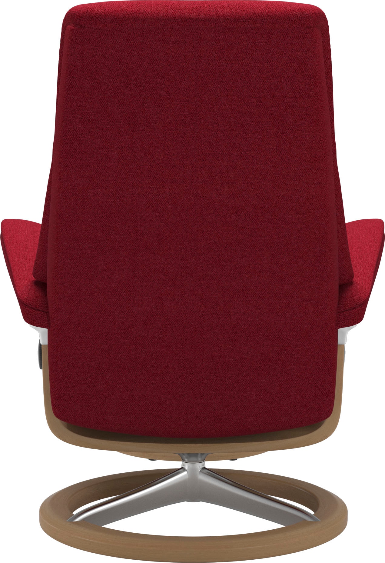 Stressless® Relaxsessel »View«, (Set, Relaxsessel mit Hocker), mit Signature Base, Größe S,Gestell Eiche
