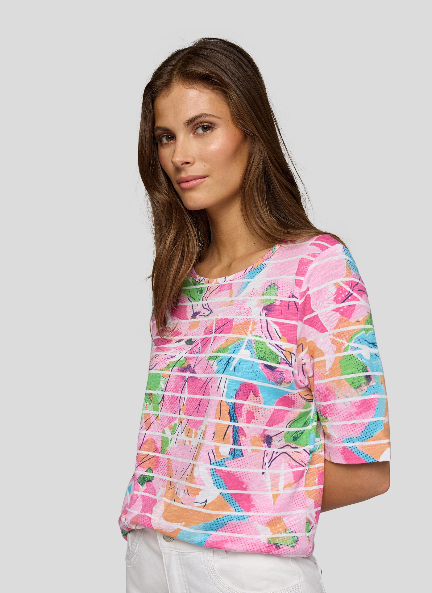 Rabe T-Shirt, mit floralem Muster günstig online kaufen