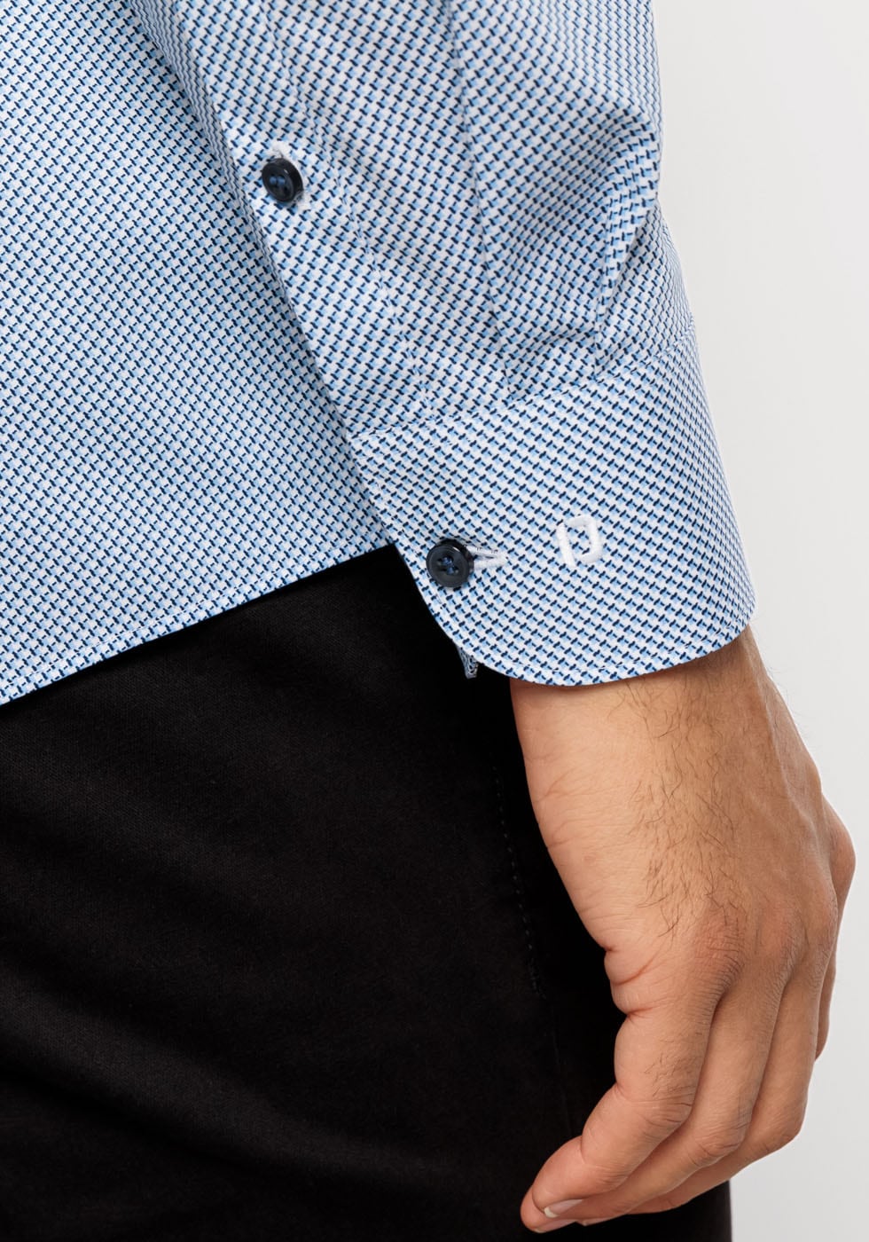 OLYMP Businesshemd »Level Five body fit« mit grafisches Minimal-Design