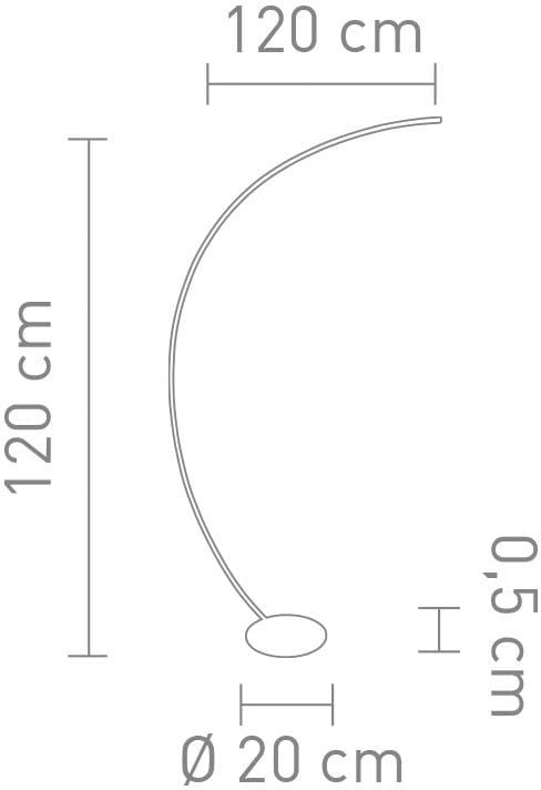 SOMPEX LED Stehlampe »Curve«, 1 flammig, Leuchtmittel LED-Board | LED fest integriert