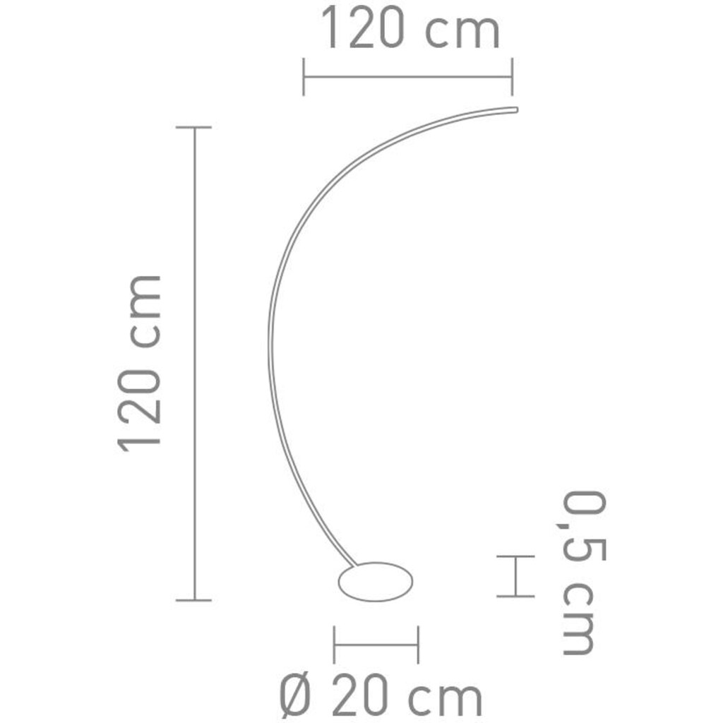 SOMPEX LED Stehlampe »Curve«, 1 flammig-flammig