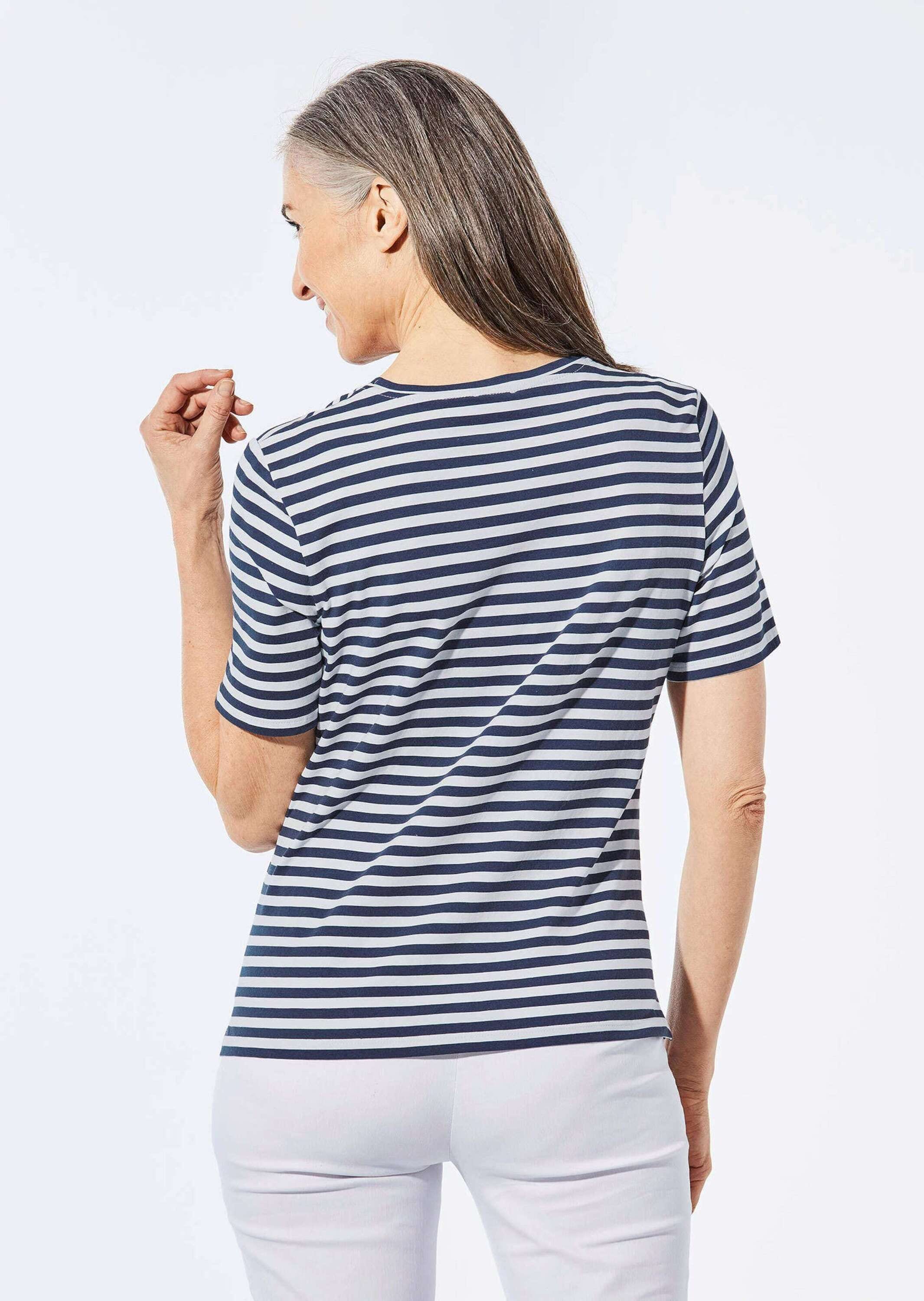 GOLDNER Kurzarmshirt »Shirt Shirt in maritimem Look«