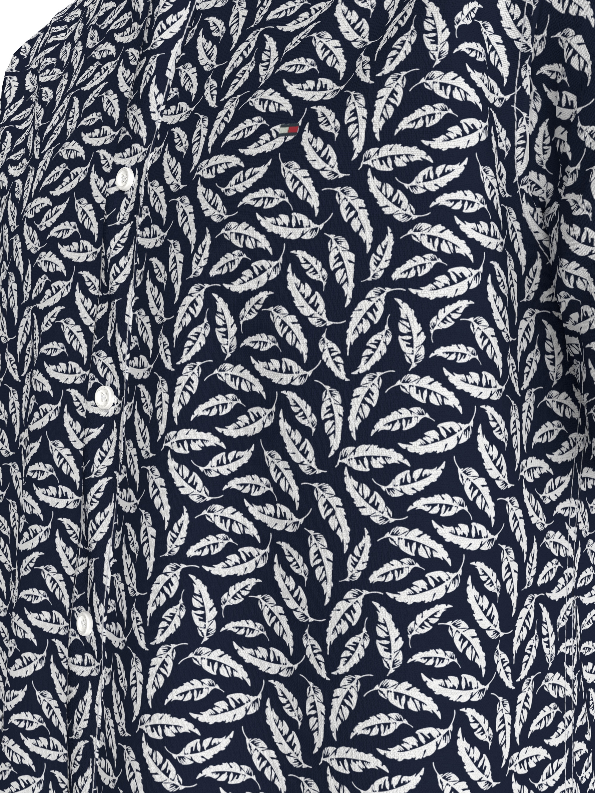 Tommy Hilfiger Kurzarmhemd »LINEN BLEND PRINT S/S RF SHIRT«, modischer Print, mit Leinenanteil