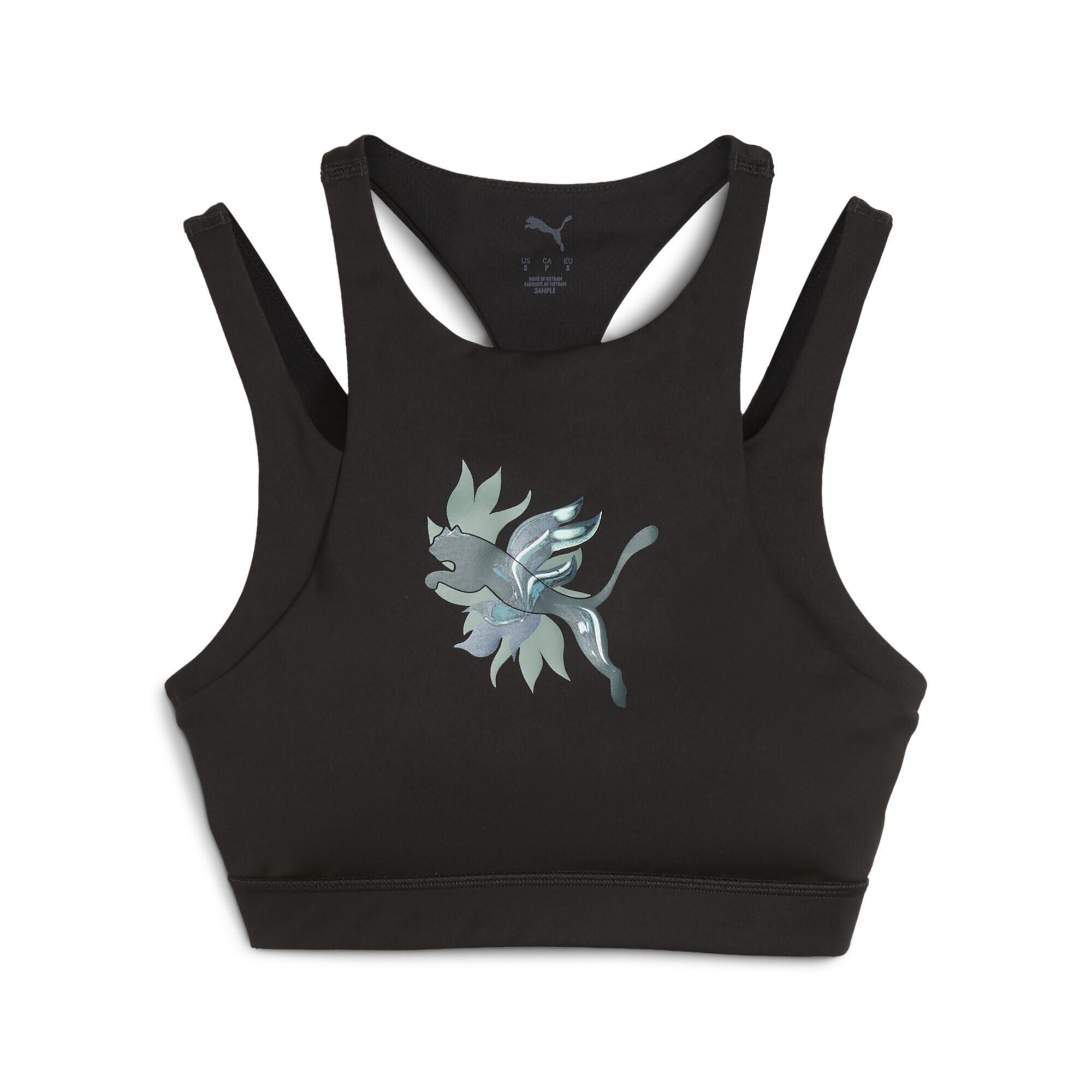 PUMA Sport-BH "GREEN TERRAINS GRAPHIC BH für mittlere Belastung Damen" günstig online kaufen