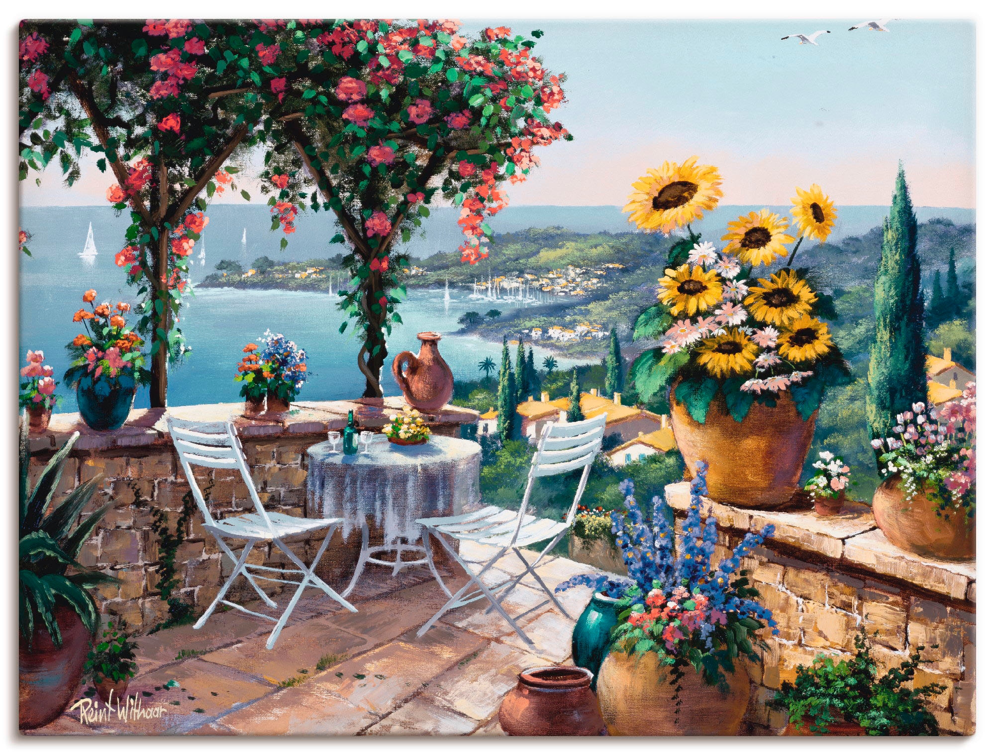 Artland "Momente der Meditation" Garten 1 Stk. tlg. als Leinwandbild, Poste günstig online kaufen