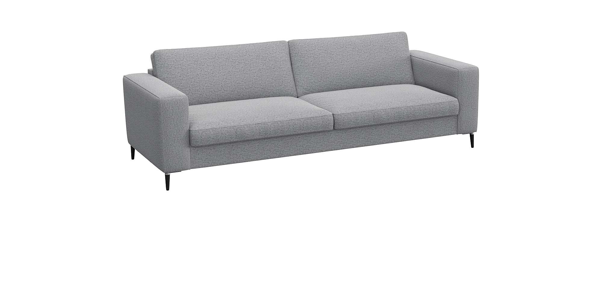 FLEXLUX 3-Sitzer »Fiore, super Sitzkomfort durch Kaltschaum im Sitz«, breite Armlehnen, Füße Alu+schwarz