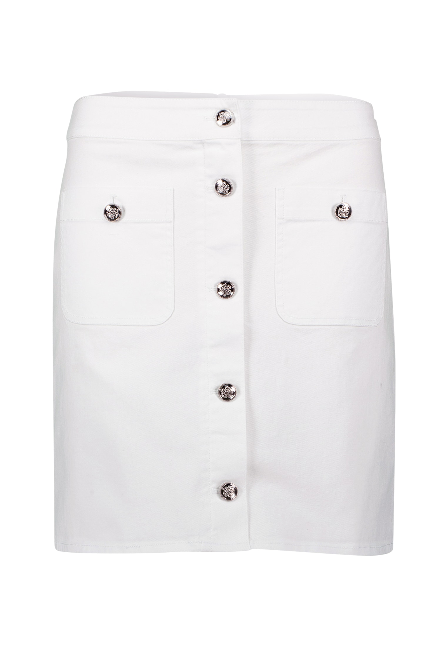 Zero Minirock »zero Minirock leichter Denimstoff«, Knopfleiste