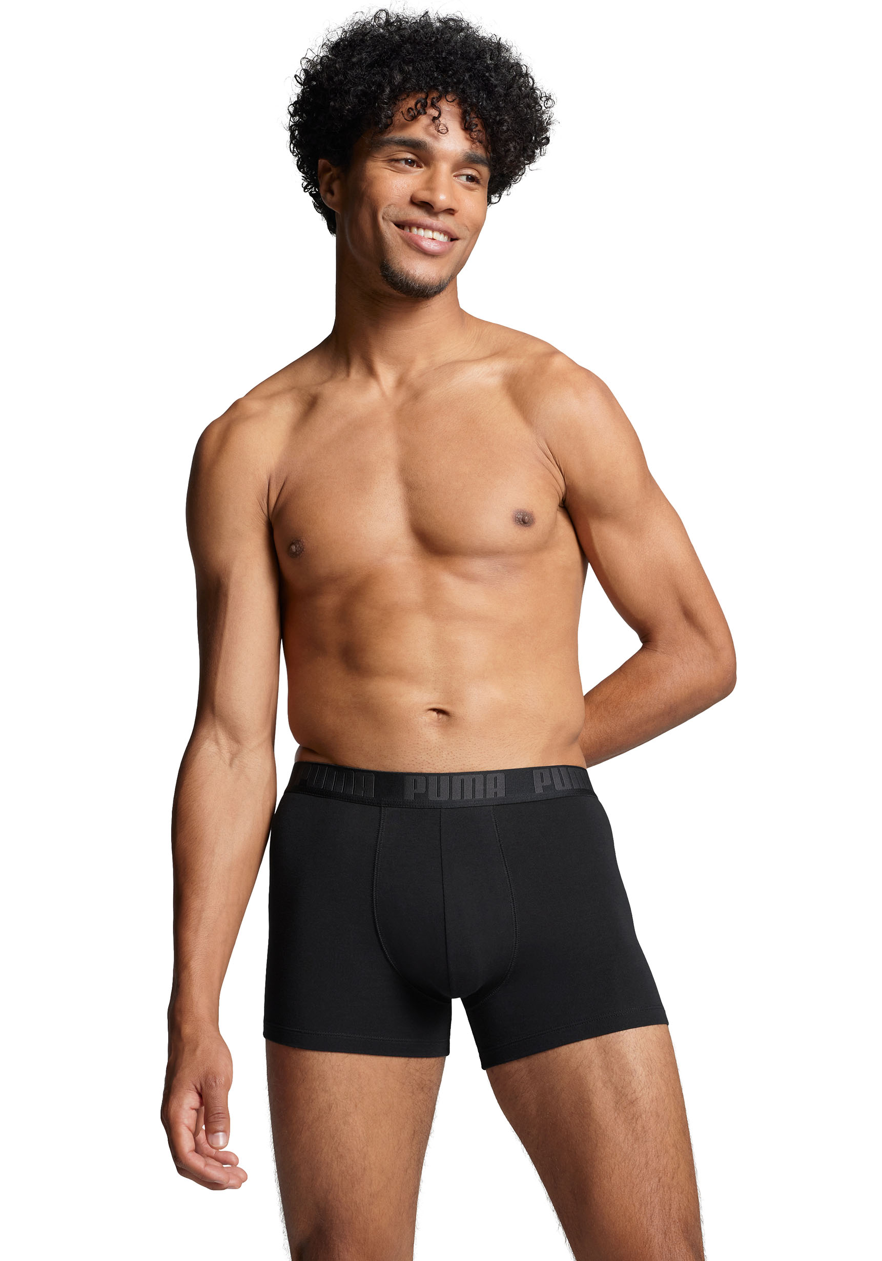 Thumbnail - PUMA Boxershorts "PUMA MEN EVERYDAY PLACED LOGO BOXERS 2P" Packung, 2er Pack, mit Logo Webbund
