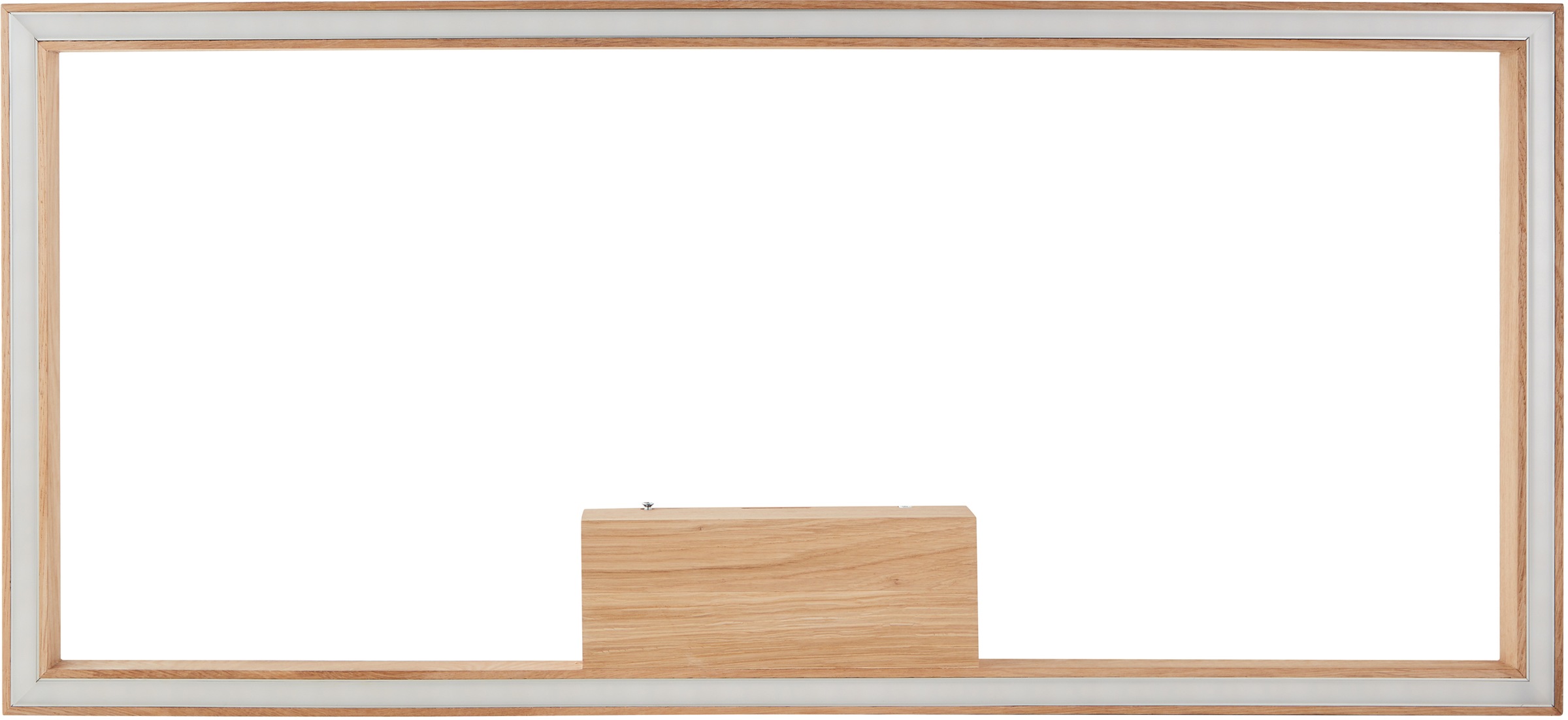 Brilliant LED Deckenleuchte »Delgrosso«, 1 flammig, Leuchtmittel LED-Modul | LED fest integriert, 83 x 38 cm, 2600 lm, warmweißes Licht, Holz/Kunststoff, eiche geölt