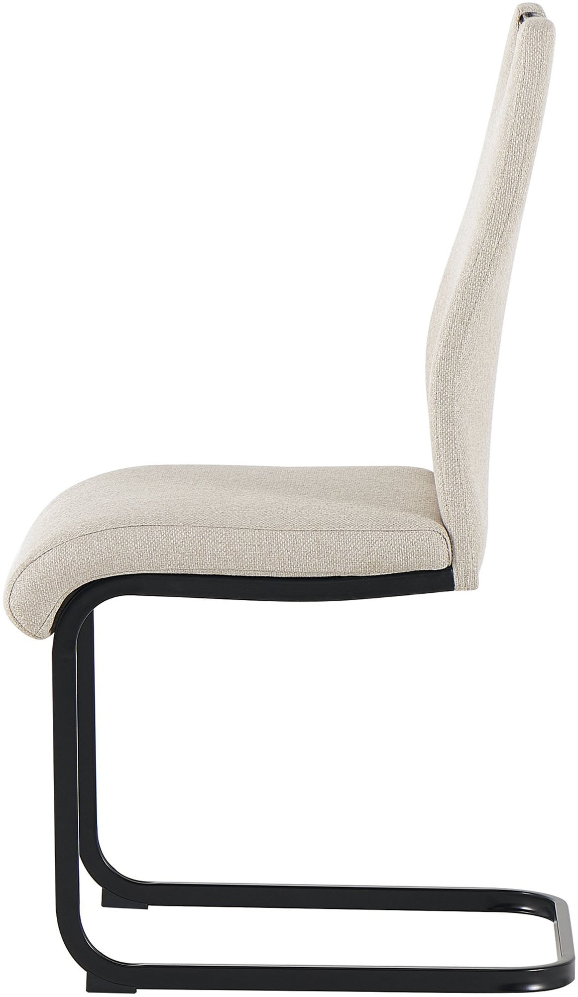 byLIVING Freischwinger »CAPRI« (Set) 2 Stk.Webstoff, bis 110 kg, Schaumstoff, Schwingstuhlgestell, mit Griff