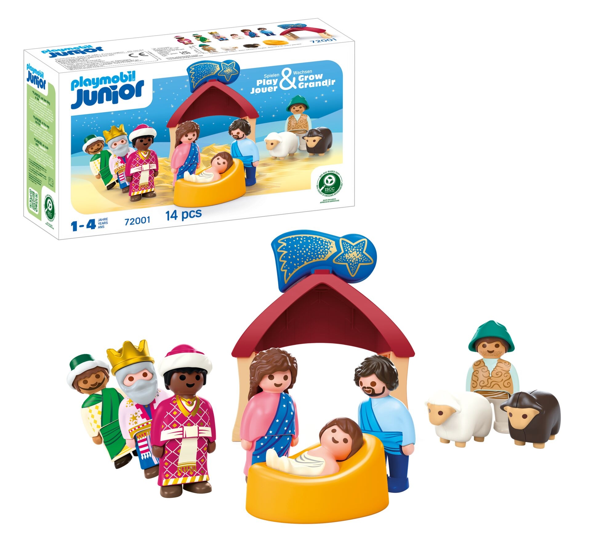 Playmobil® Konstruktions-Spielset »Weihnachtskrippe (72001), JUNIOR« Made in Europe