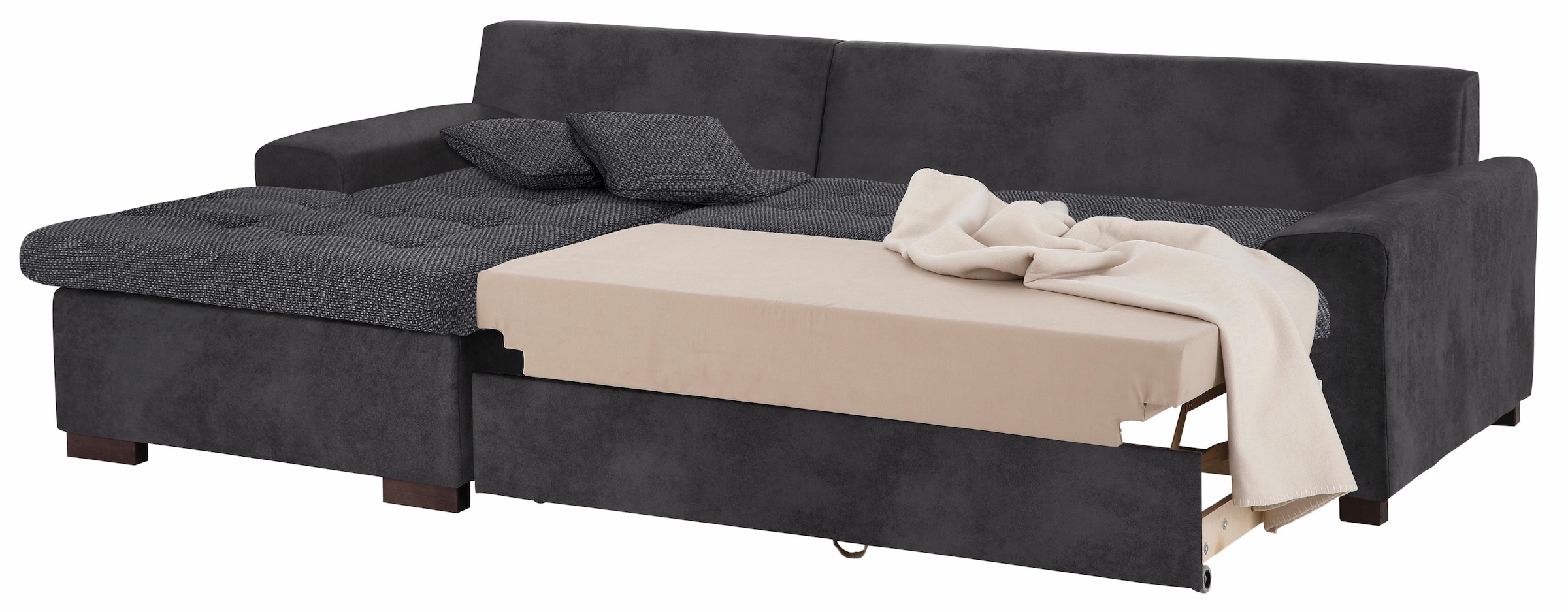 Home affaire Ecksofa "Föhr L-Form" wahlweise mit Bettfunktion