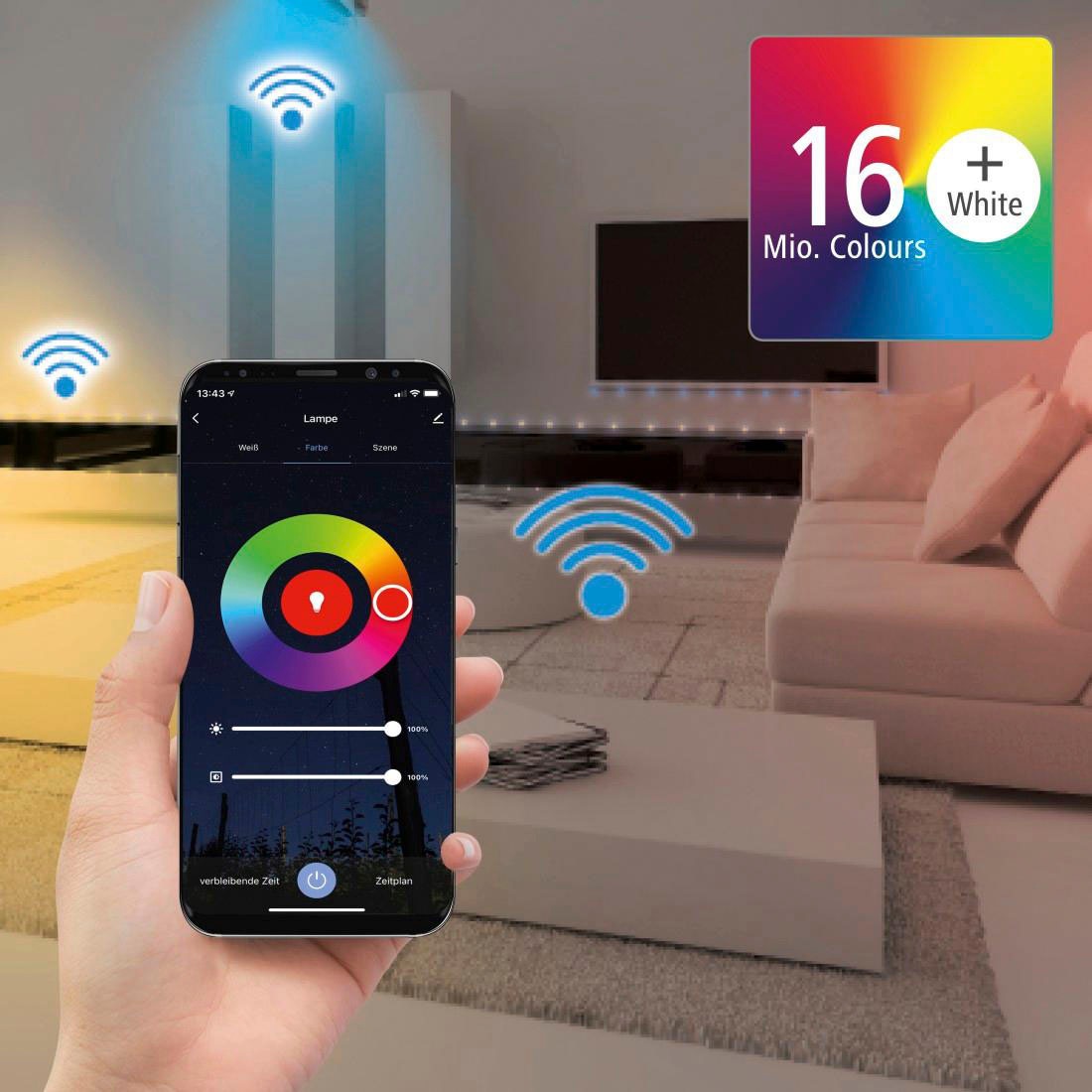 Hama WLAN-Adapter »WLAN-Controller für LED Streifen, ohne Hub für App- & Sprachsteuerung«, ohne Hub/Gateway/Bridge