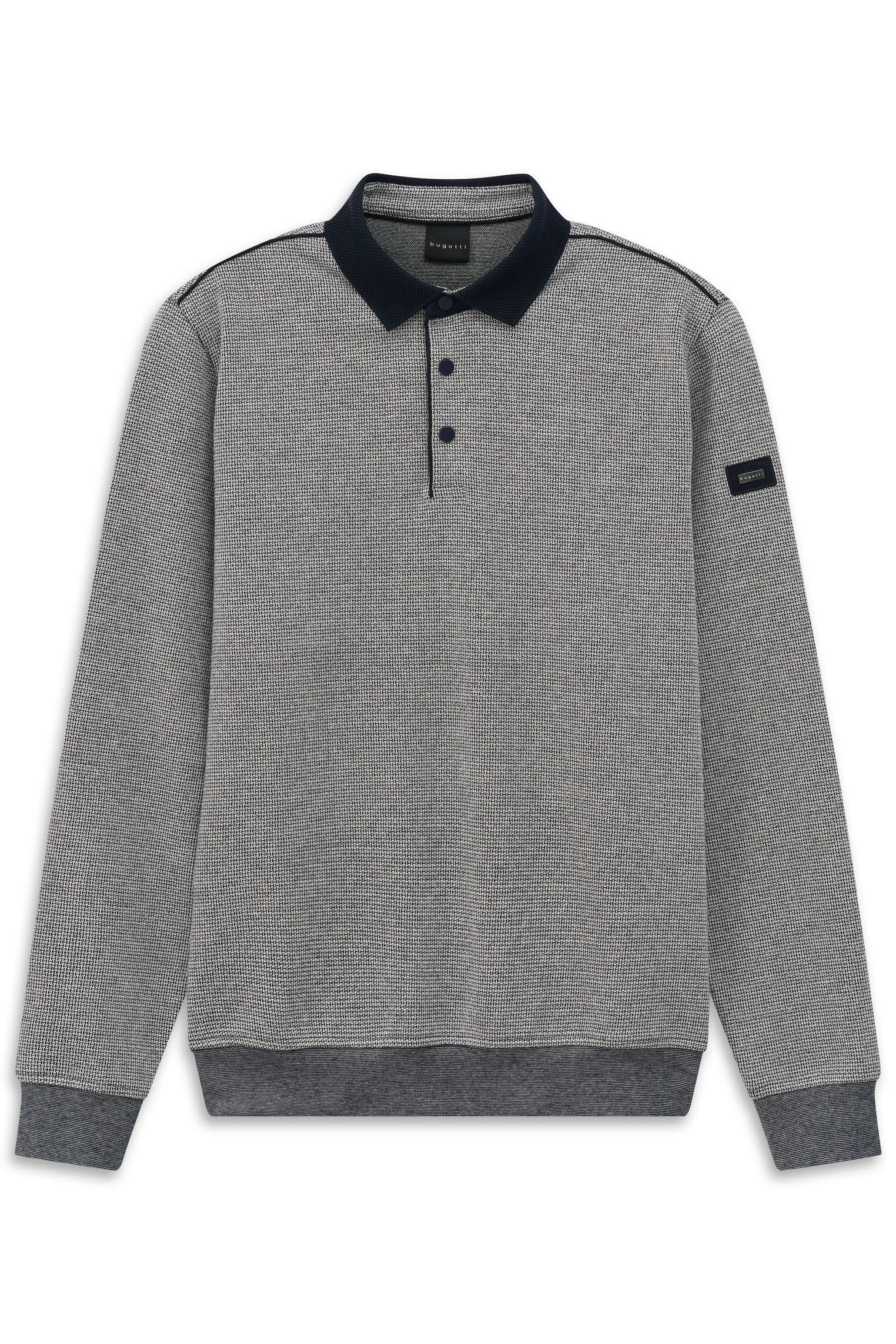 bugatti Polokragenpullover "Modern Fit" mit Druckknöpfen günstig online kaufen