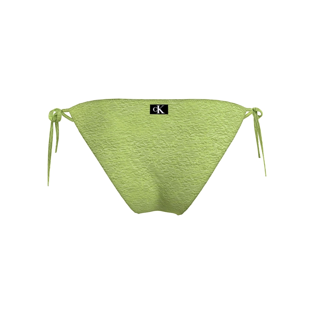 Calvin Klein Swimwear Bikini-Hose »STRING SIDE TIE BIKINI«, mit Struktur