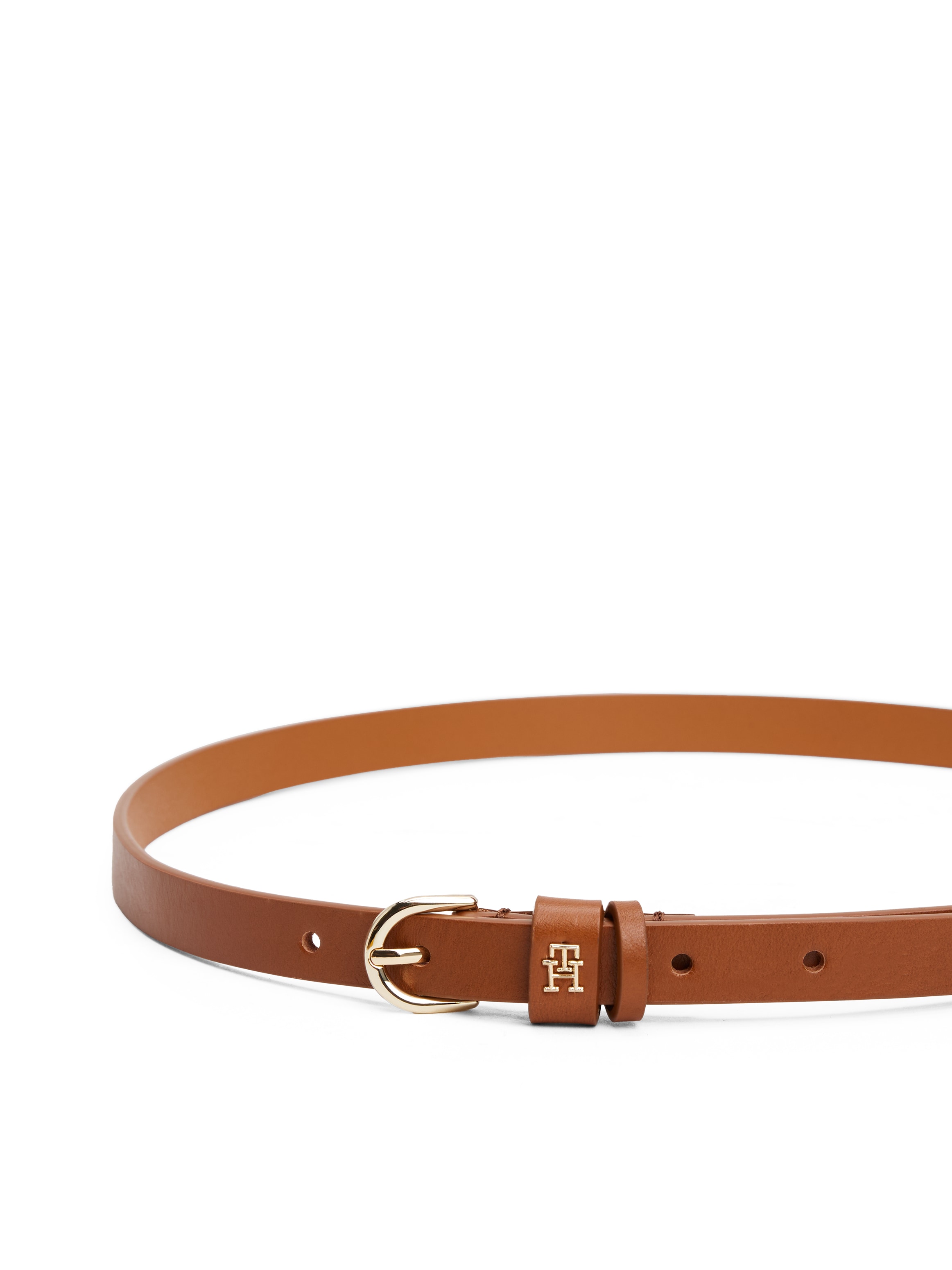 Tommy Hilfiger Ledergürtel »ESSENTIAL EFFORTLESS 1.5« Ovale Einfachdornschließe, Logoemblem