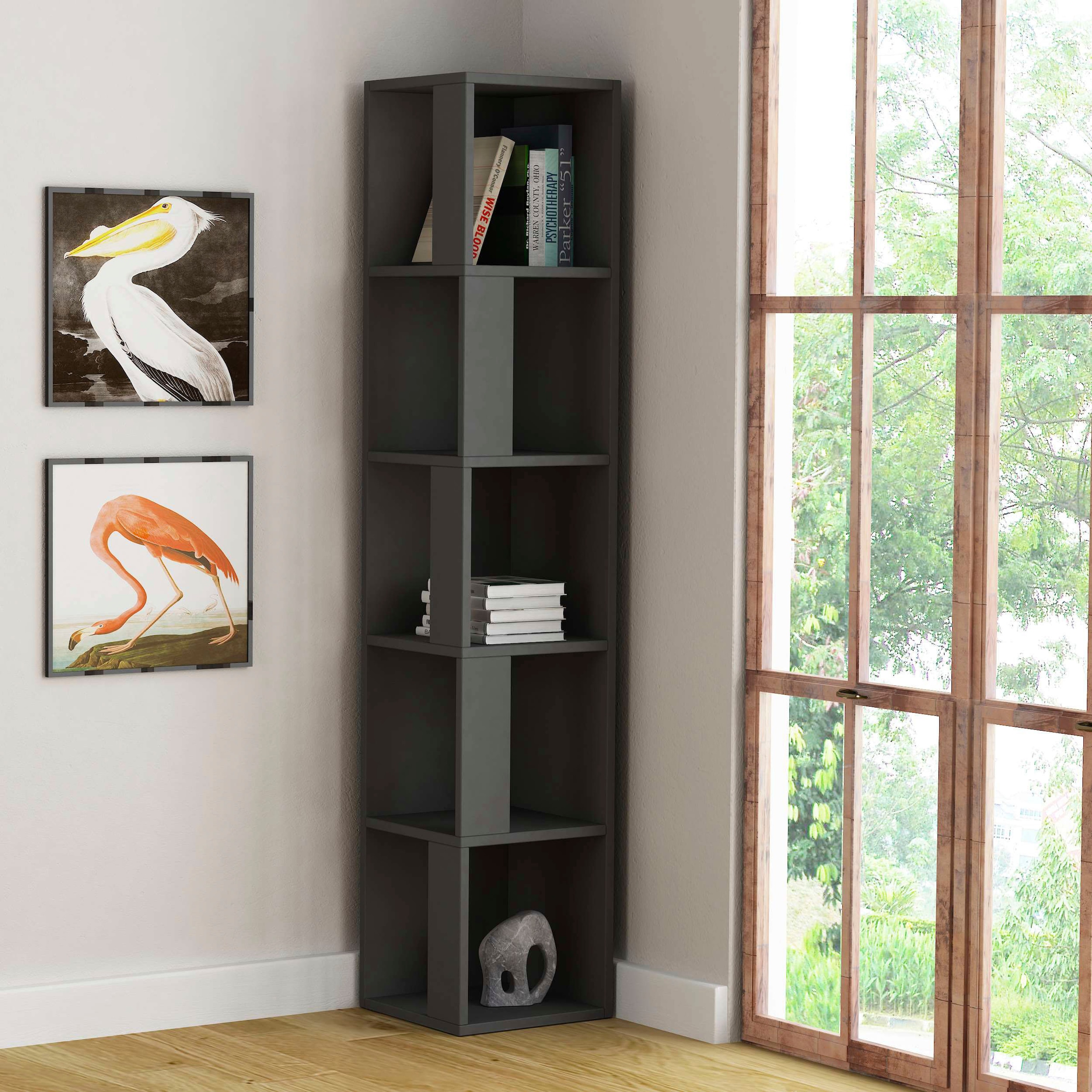 Decortie Bücherregal »Piano Bücherregal«, (Packung), Leichte Montage, Lagerung, Platzsparend