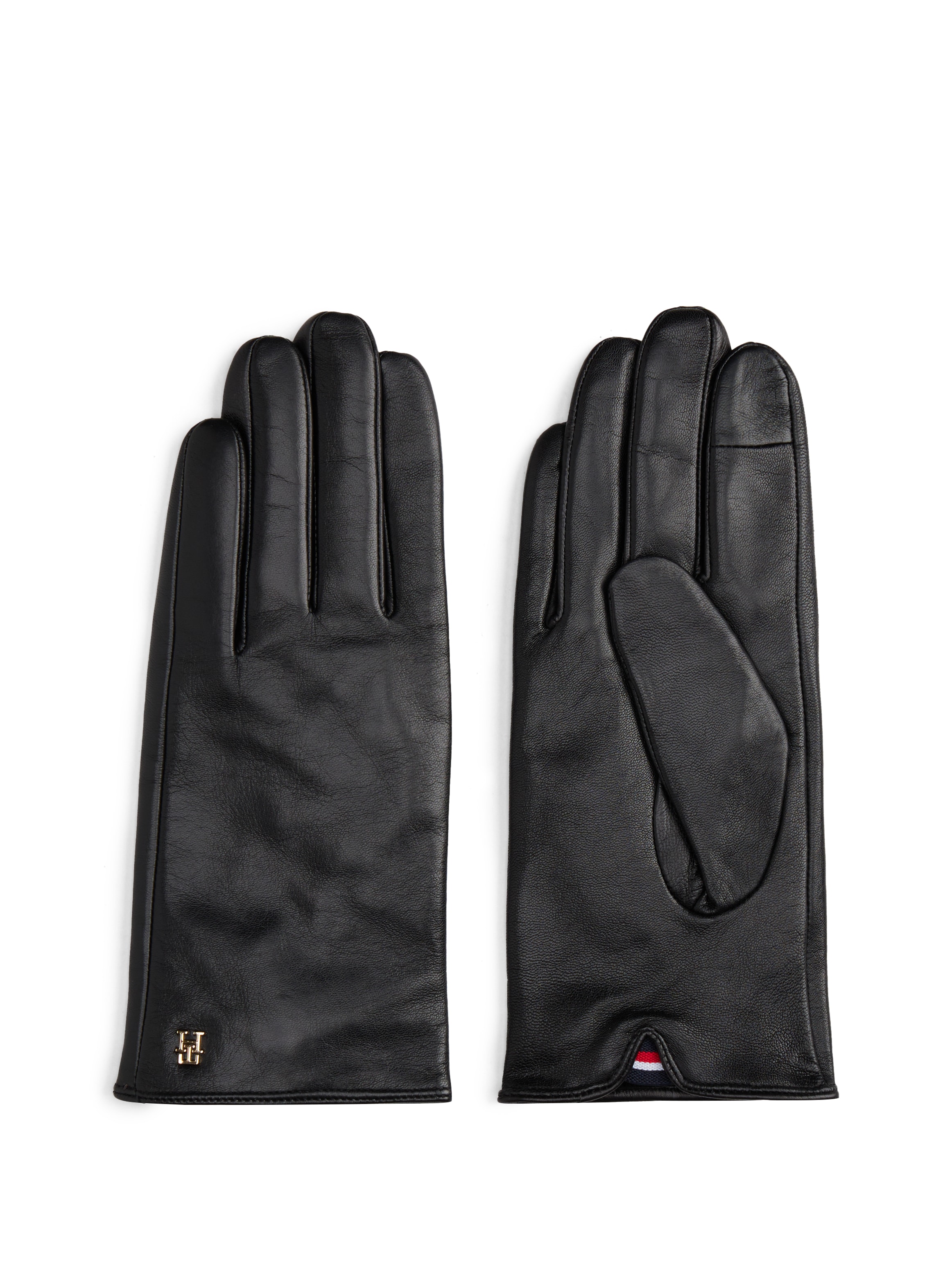 Tommy Hilfiger Lederhandschuhe "TH ELEVATED CHIC LEATHER" Finderhandschuhe, günstig online kaufen
