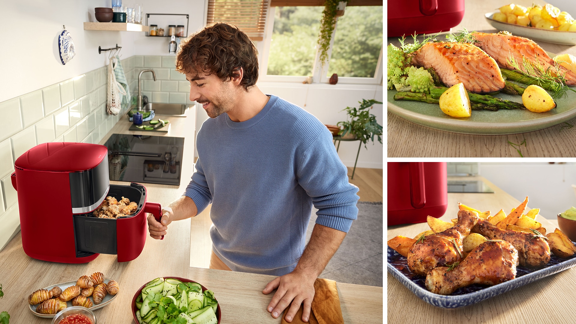 BOSCH Heißluftfritteuse »Air Fryer Serie 4, MAF462B0, 6,1l, 2 Heizelemente, 7 Programme« 2050 W Auftaufunktion, Korb/Gitter spülm.geeignet,