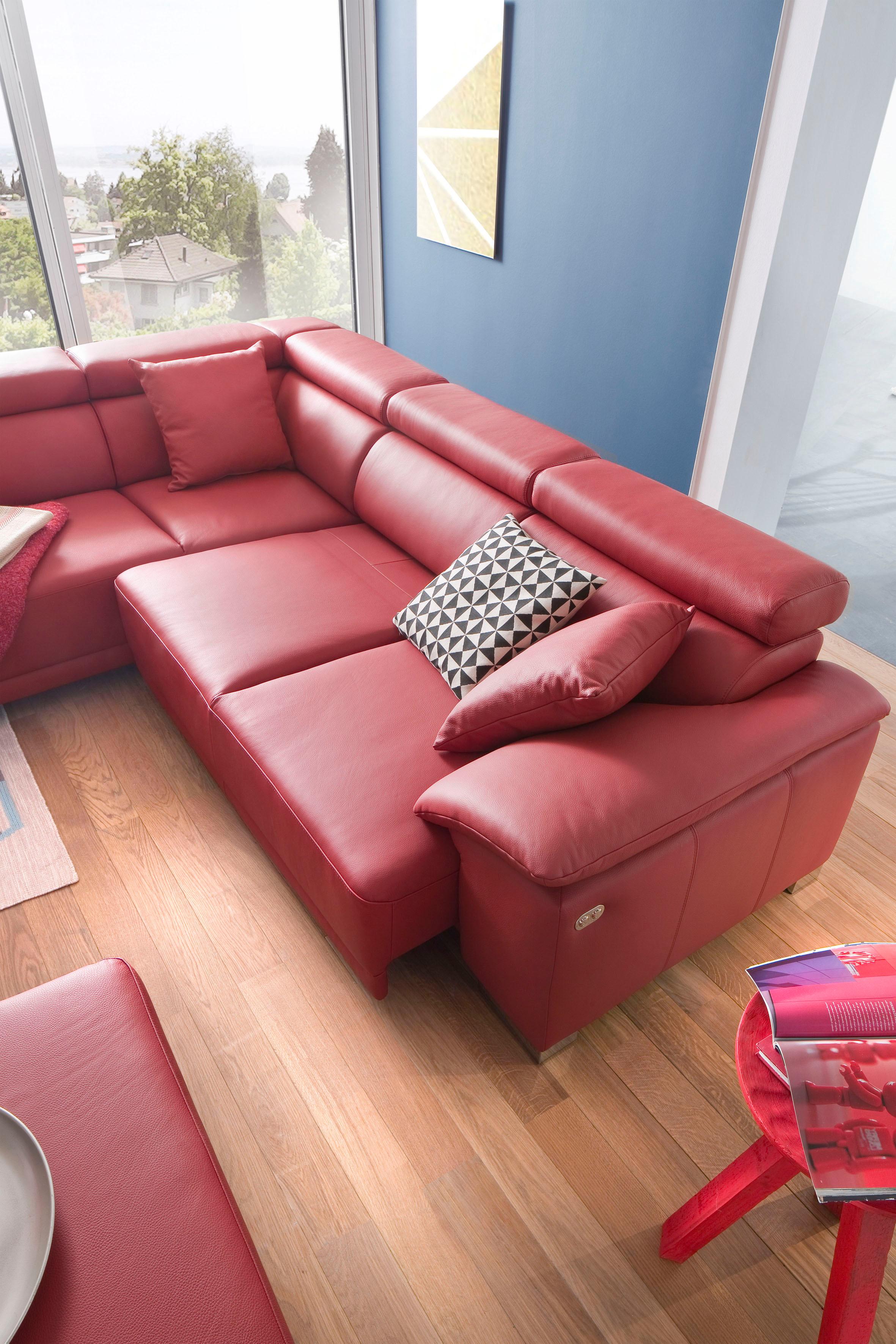 Thumbnail - 3C Candy Ecksofa "Menorca modern und bequem, OTTOs Choice, L-Form", Kopfteilverstellung, wahlweise elektronischer Sitzvo...
