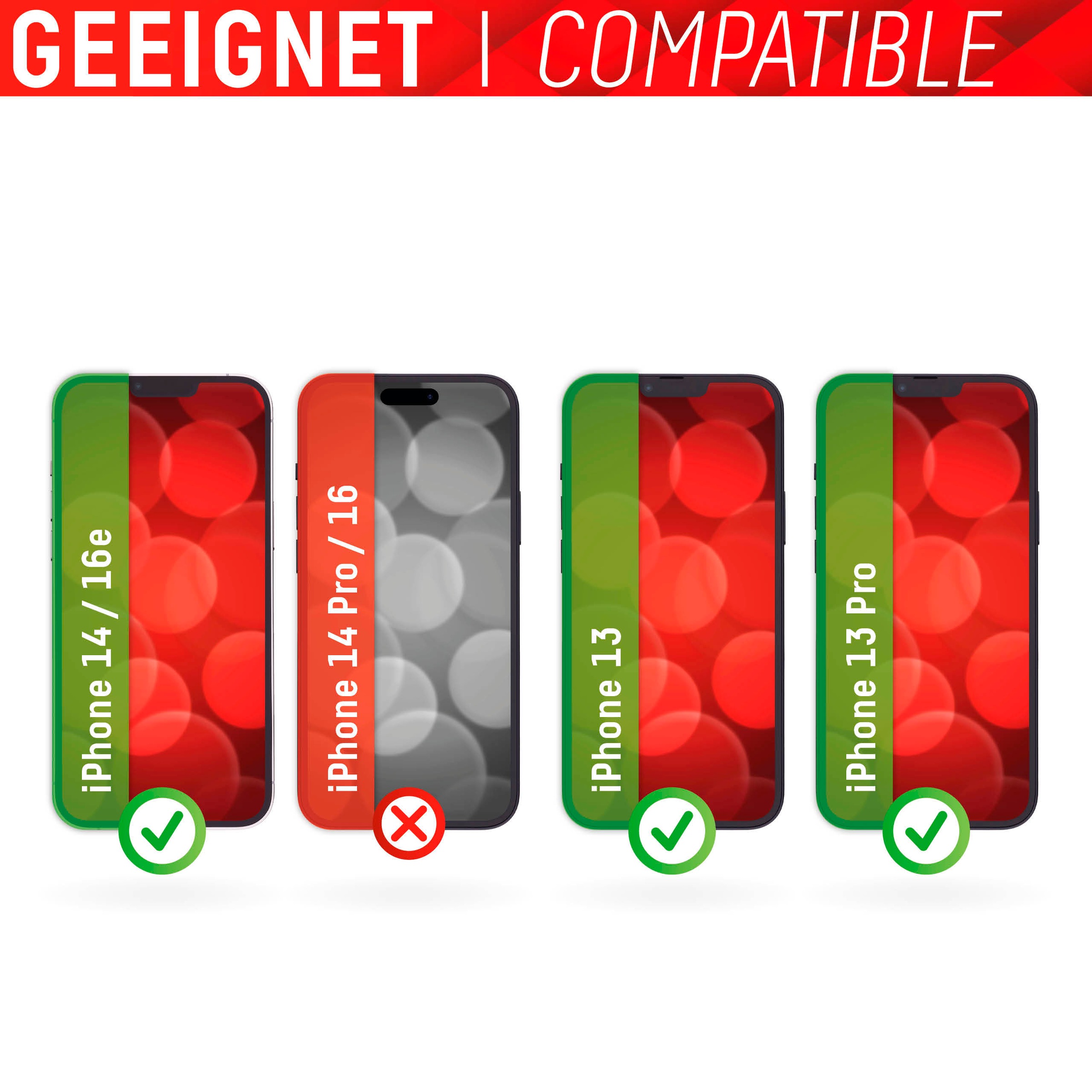 Displex Displayschutzglas »Real Glass FC - iPhone 13/13 Pro/14«, für Apple iPhone 13/13 Pro-Apple iPhone 14-Apple iPhone 16e