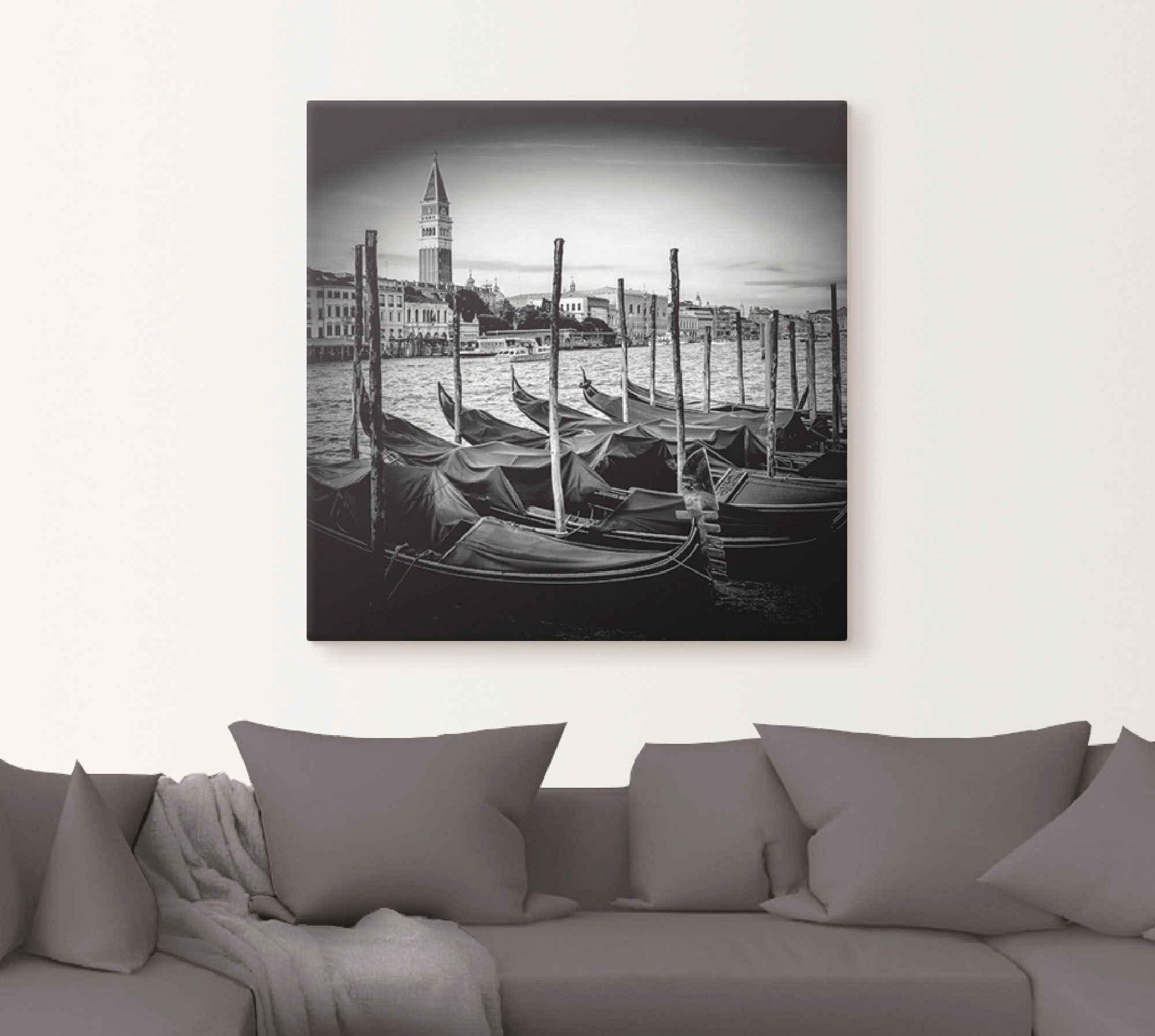 Artland Poster »Venedig Canal Grande & Markusturm II«, Italien, (1 St.), als Alubild, Leinwandbild, Wandaufkleber oder Poster in versch. Größen