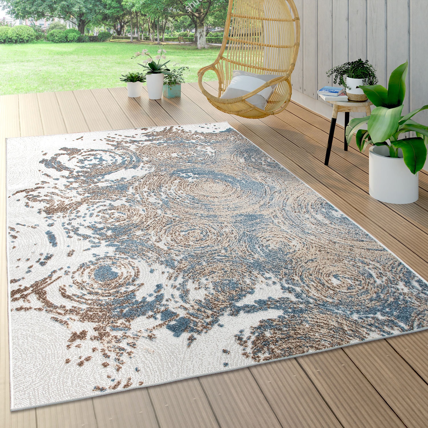 »Stilo Teppich auf Paco BAUR Flachgewebe, Rechnung geeignet | Outdoor 862«, Home rechteckig, 3D-Design, modernes