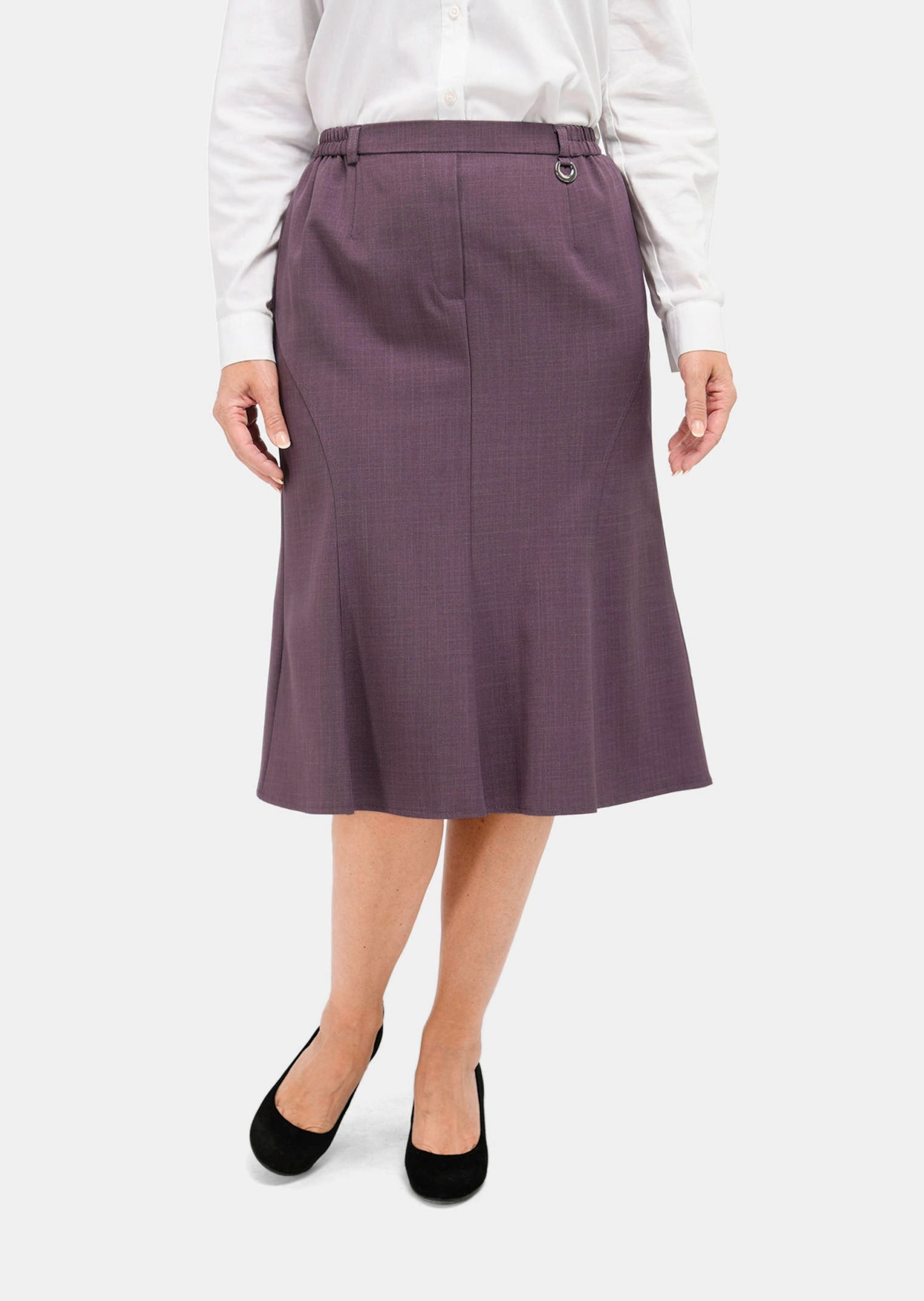 GOLDNER A-Linien-Rock "Kurzgröße Knitterarmer Schlupfrock" günstig online kaufen